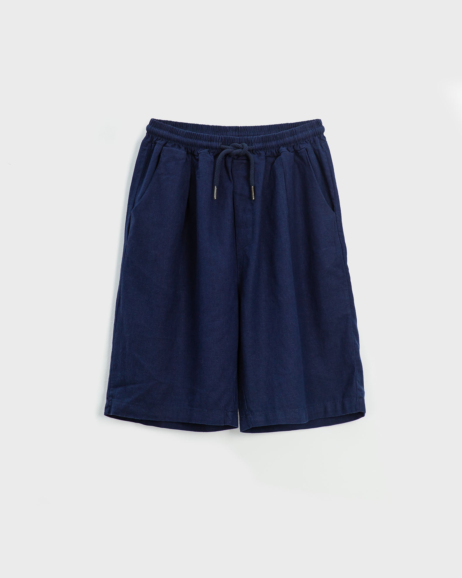 Men's Bermuda Linen 'Peter'-BLUE NAVY