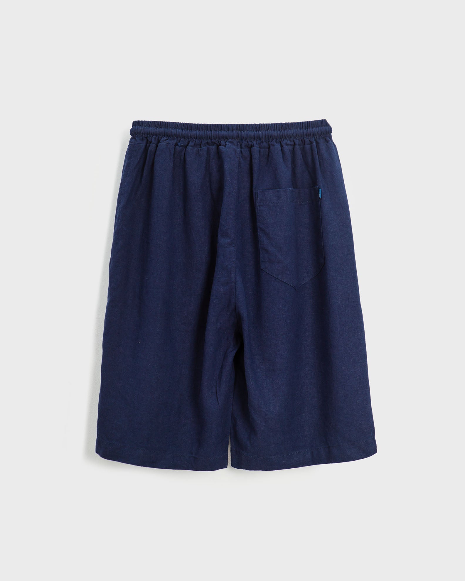 Men's Bermuda Linen 'Peter'-BLUE NAVY