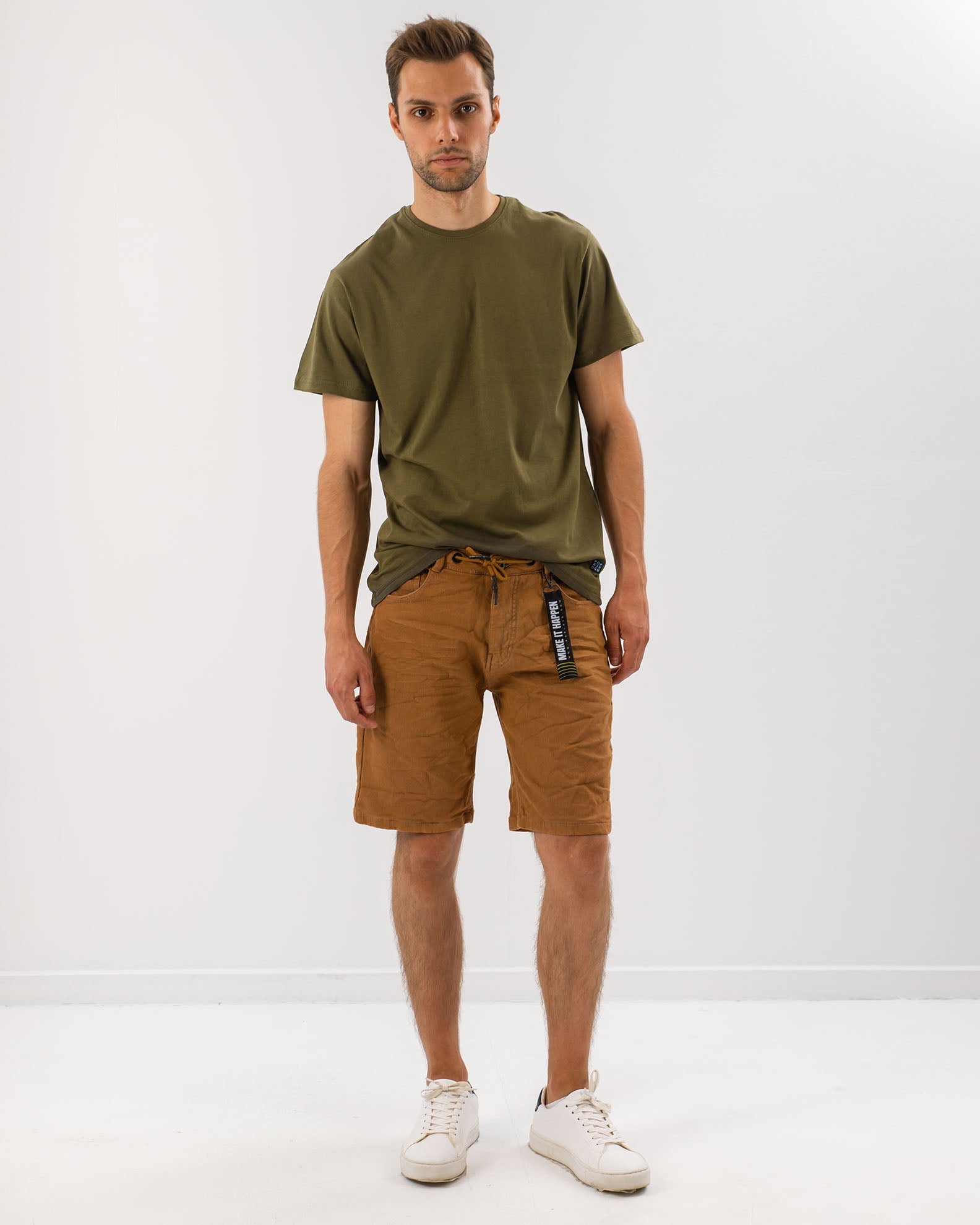 Men's Bermuda Denim 'Mauricio'-CAMEL