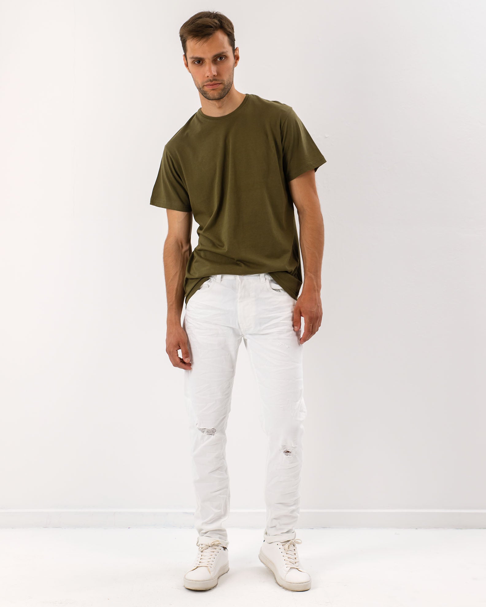 Men's Jeans 'Hercules'-WHITE