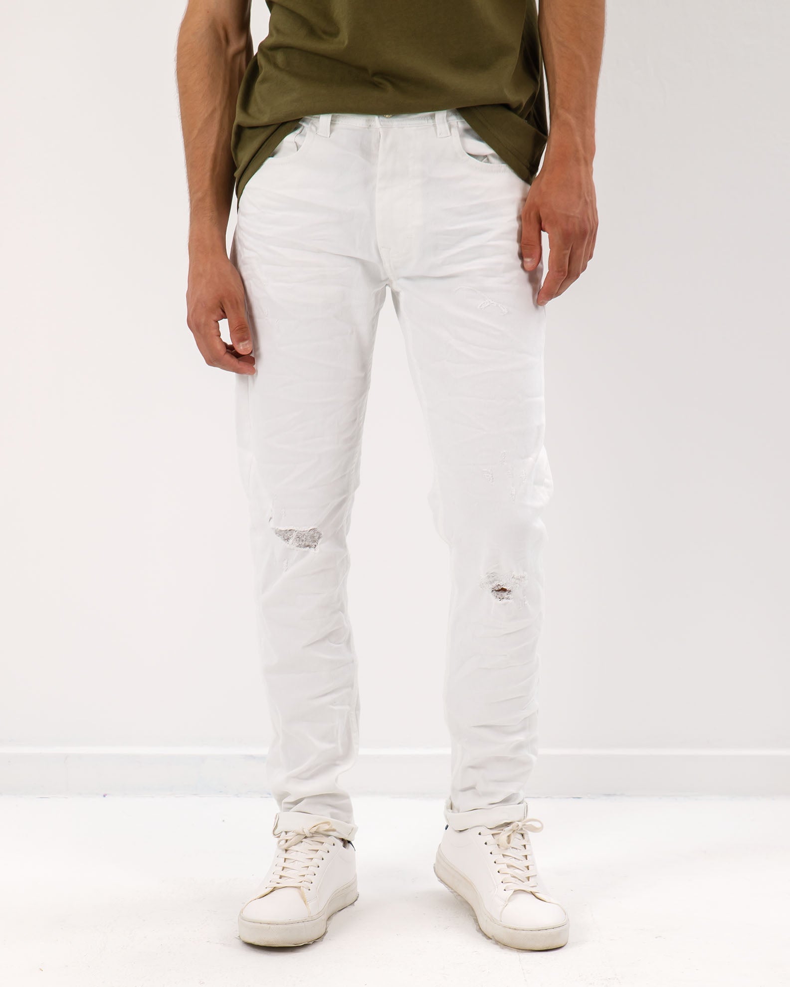 Men's Jeans 'Hercules'-WHITE