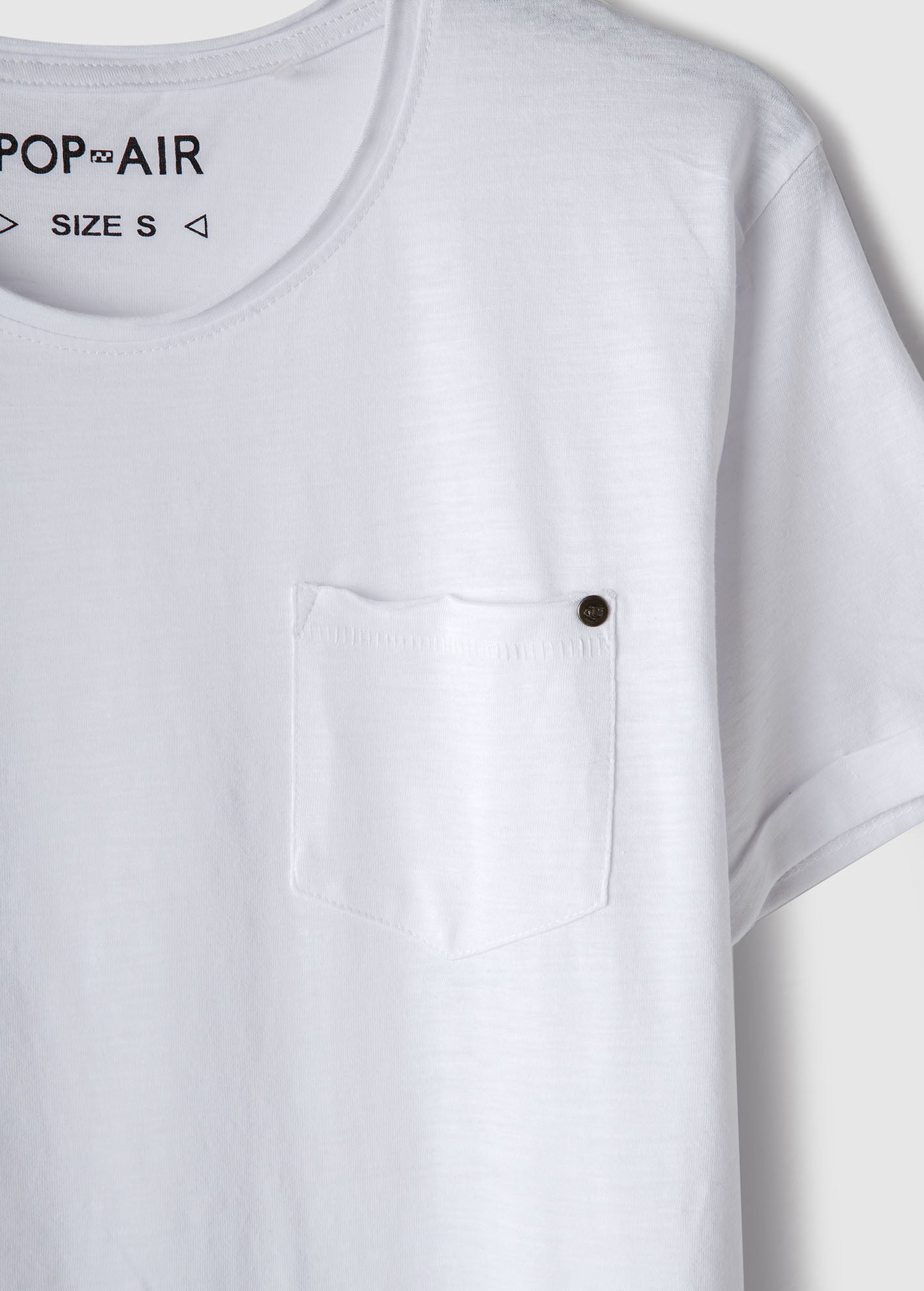 Men's Blouse with Pocket 'Warren'-WHITE