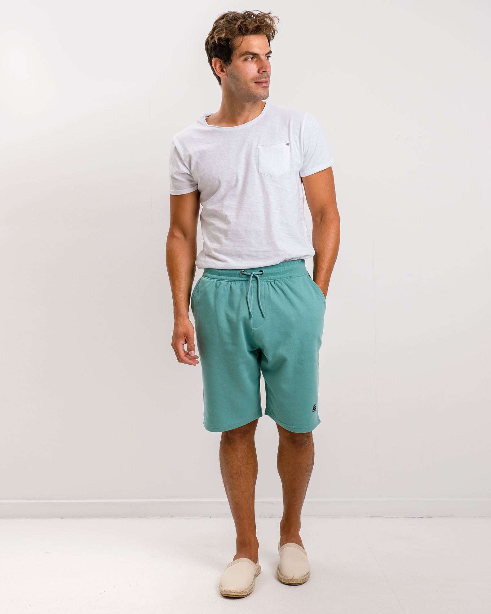 Men's Sport Bermuda Shorts 'Serif'-JADE