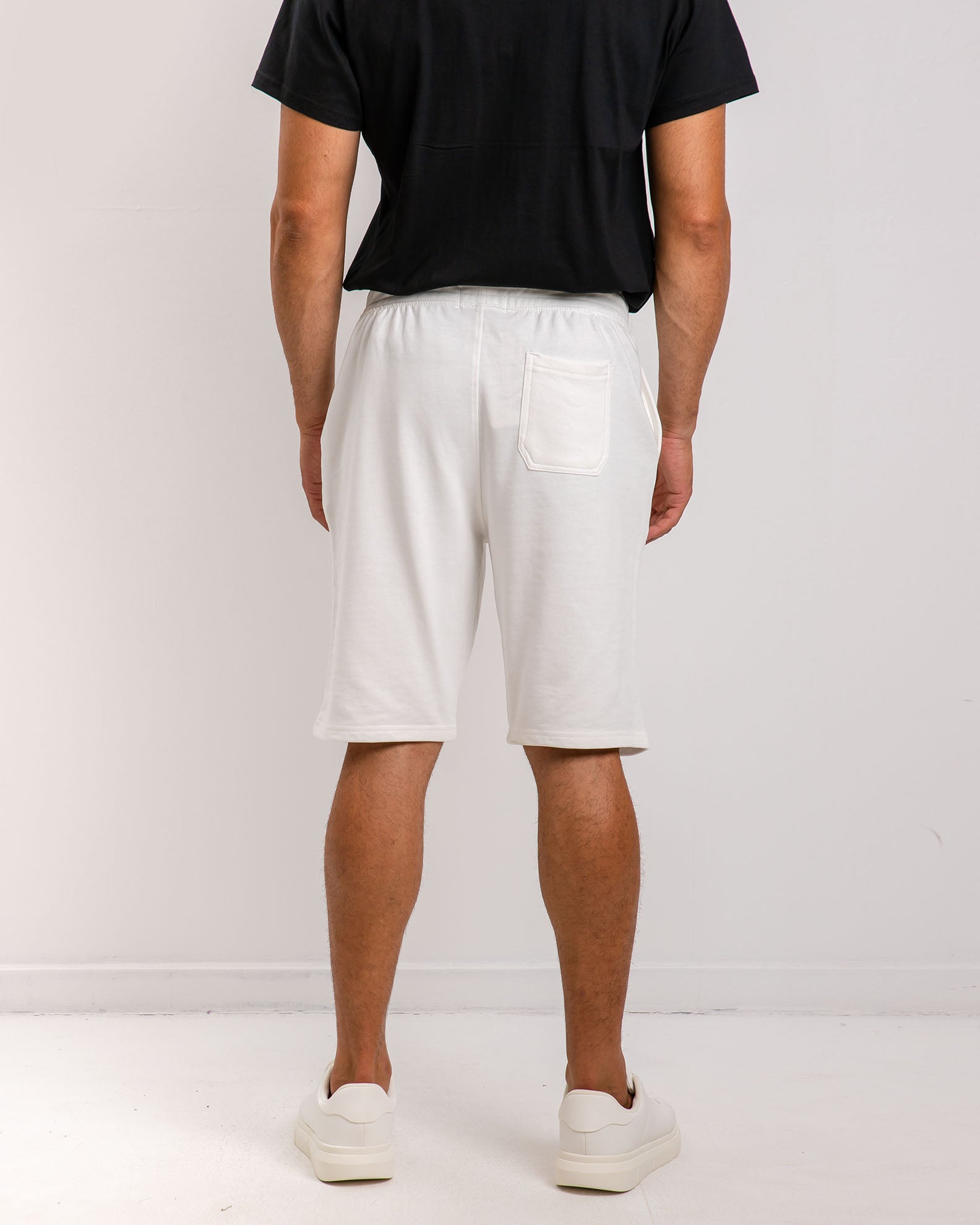 Men's Sport Bermuda Shorts 'Serif'-WHITE