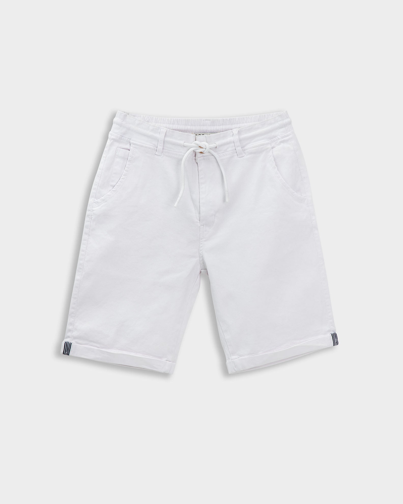 Men's fabric bermuda 'Apollo'-WHITE