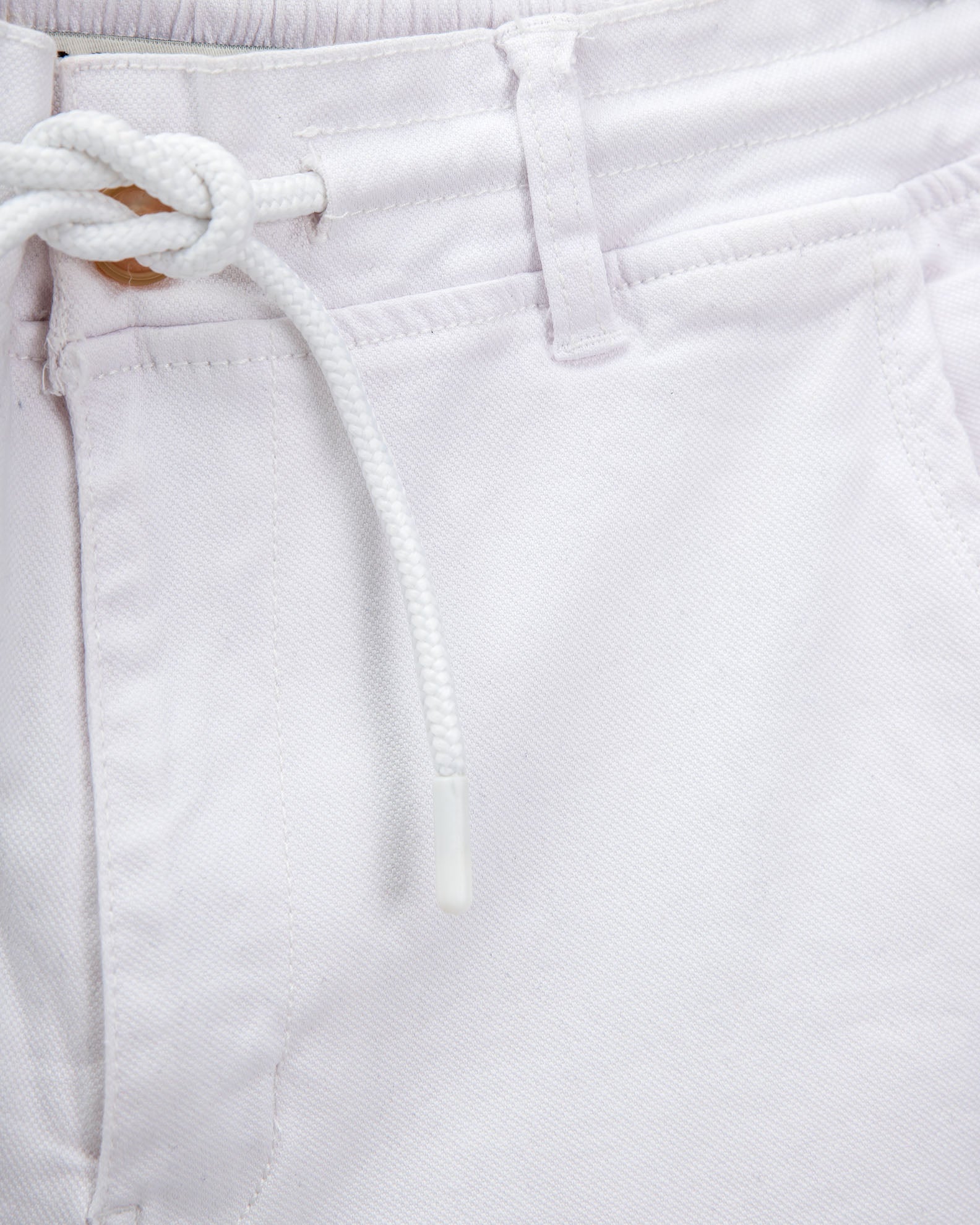 Men's fabric bermuda 'Apollo'-WHITE