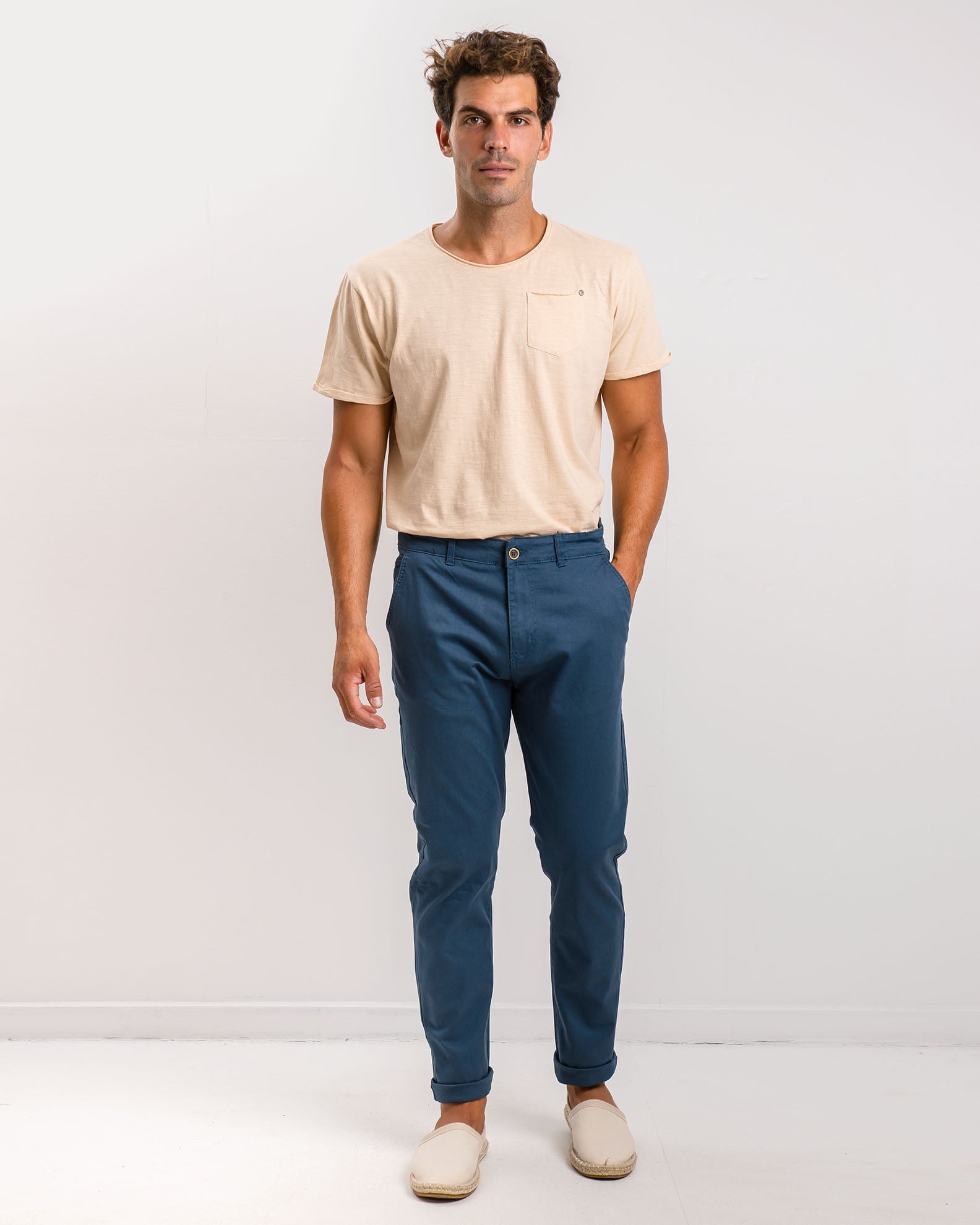 Men's chinos 'Iasonas'-BLUE