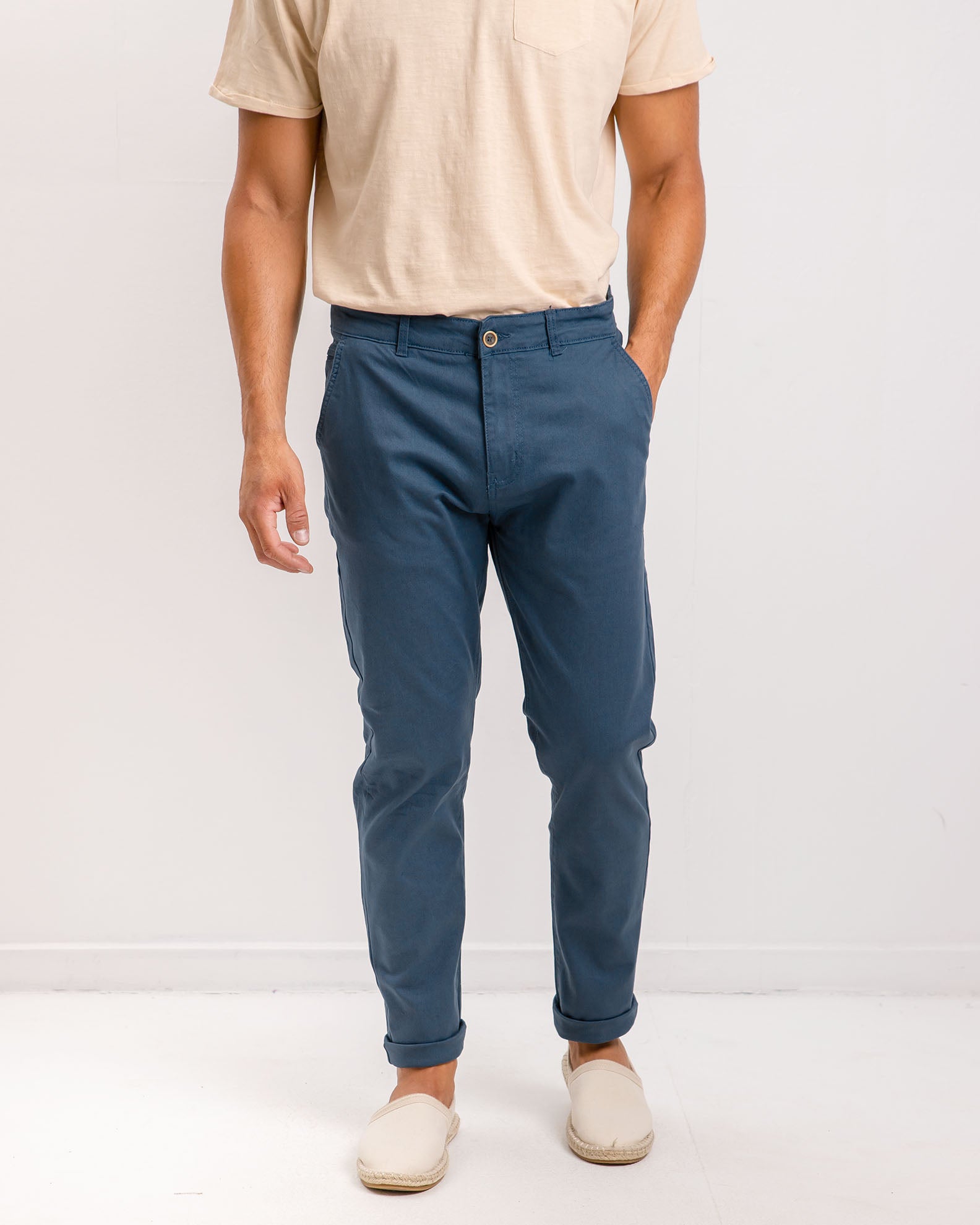 Men's chinos 'Iasonas'-BLUE