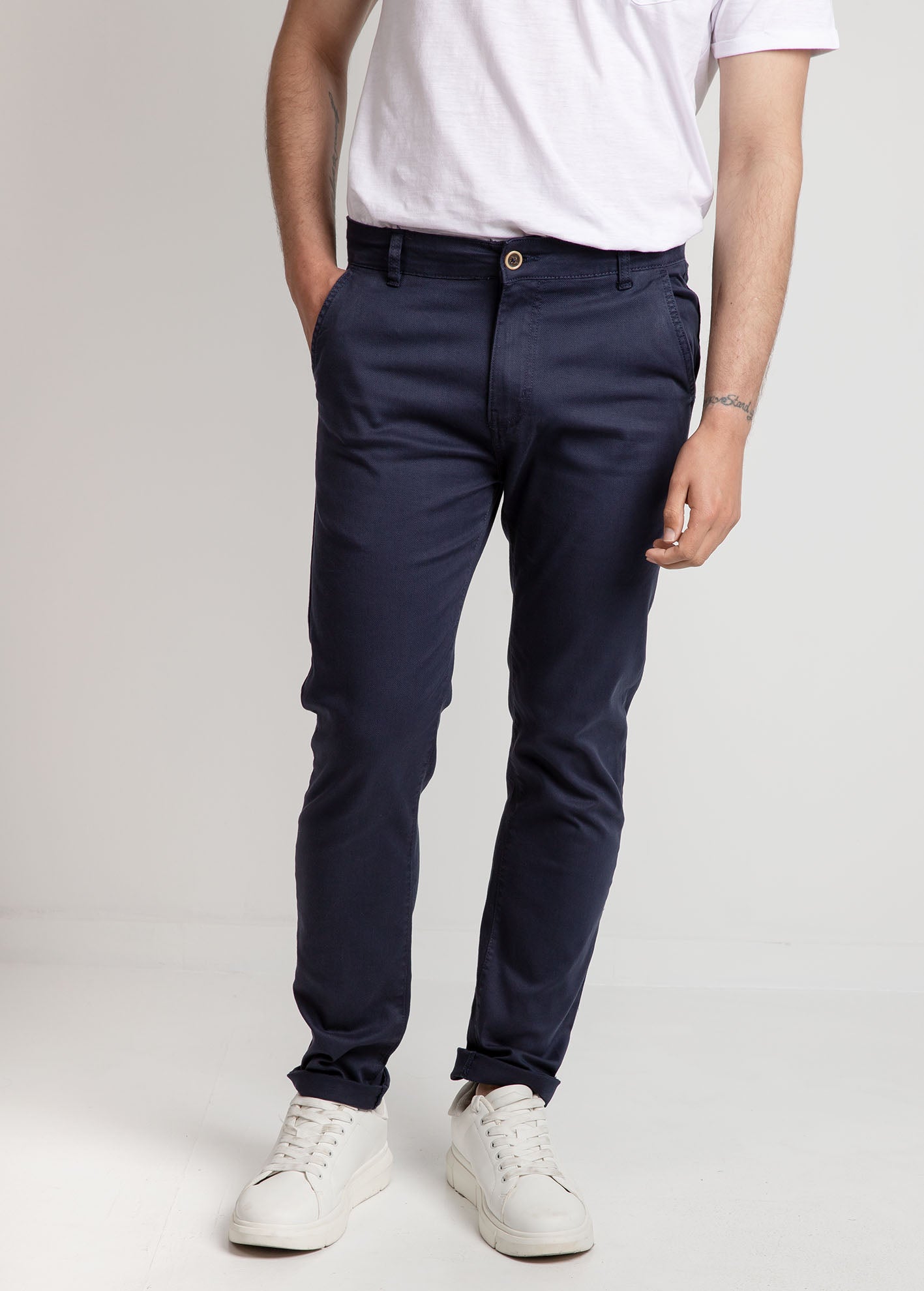 Ανδρικό παντελόνι chino 'Iasonas'-NAVY