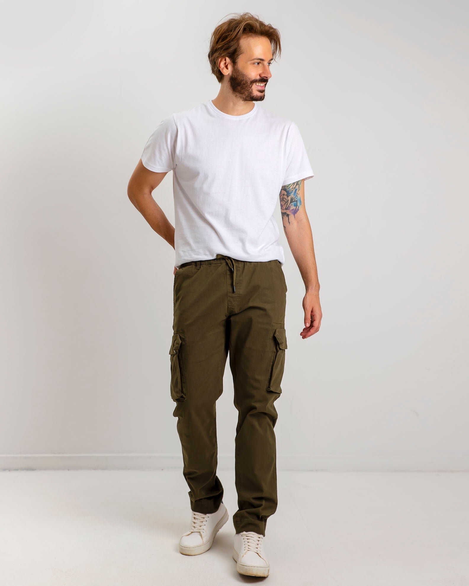 Men's Cargo Pants 'Norman'-KHAKI