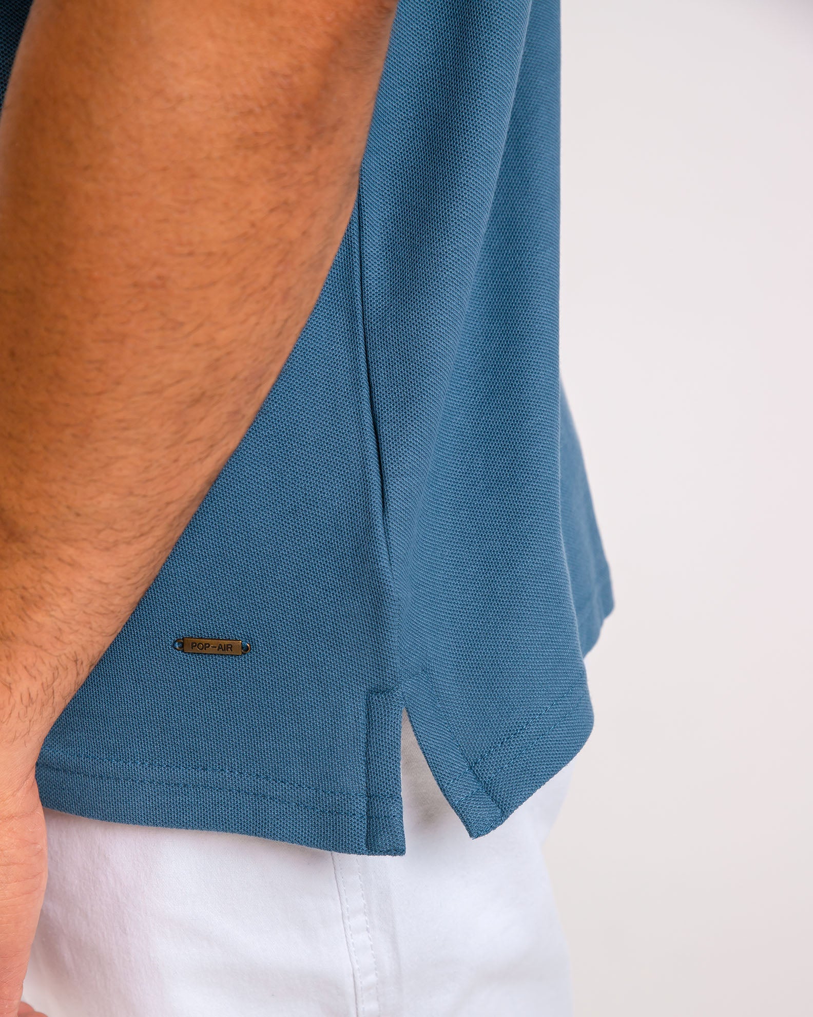 Men's Short Sleeve Polo 'Dario'-BLUE