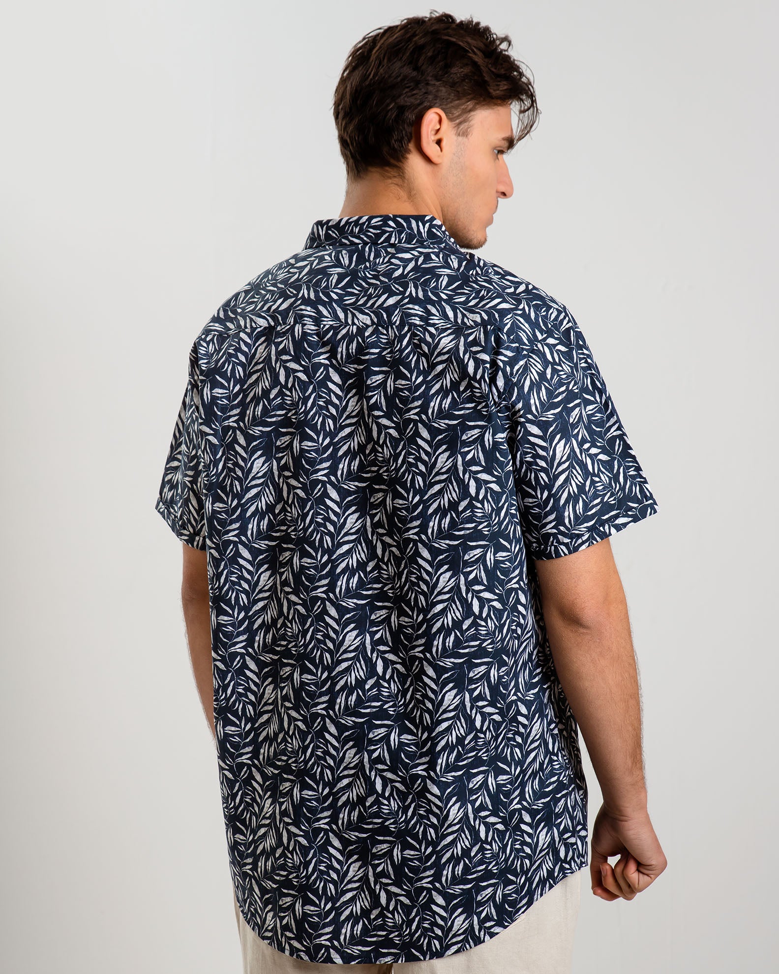 Men's Printed Short Sleeve Shirt 'Lampis'-COMB.1