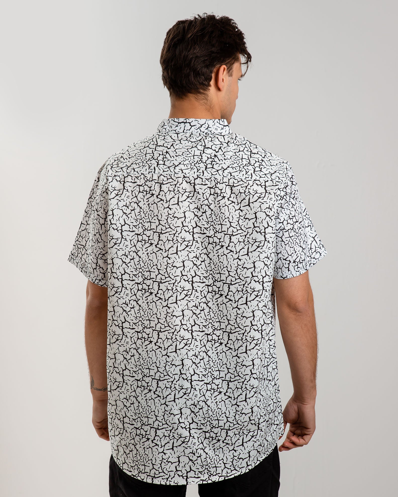 Men's Printed Short Sleeve Shirt 'Lampis'-COMB.2