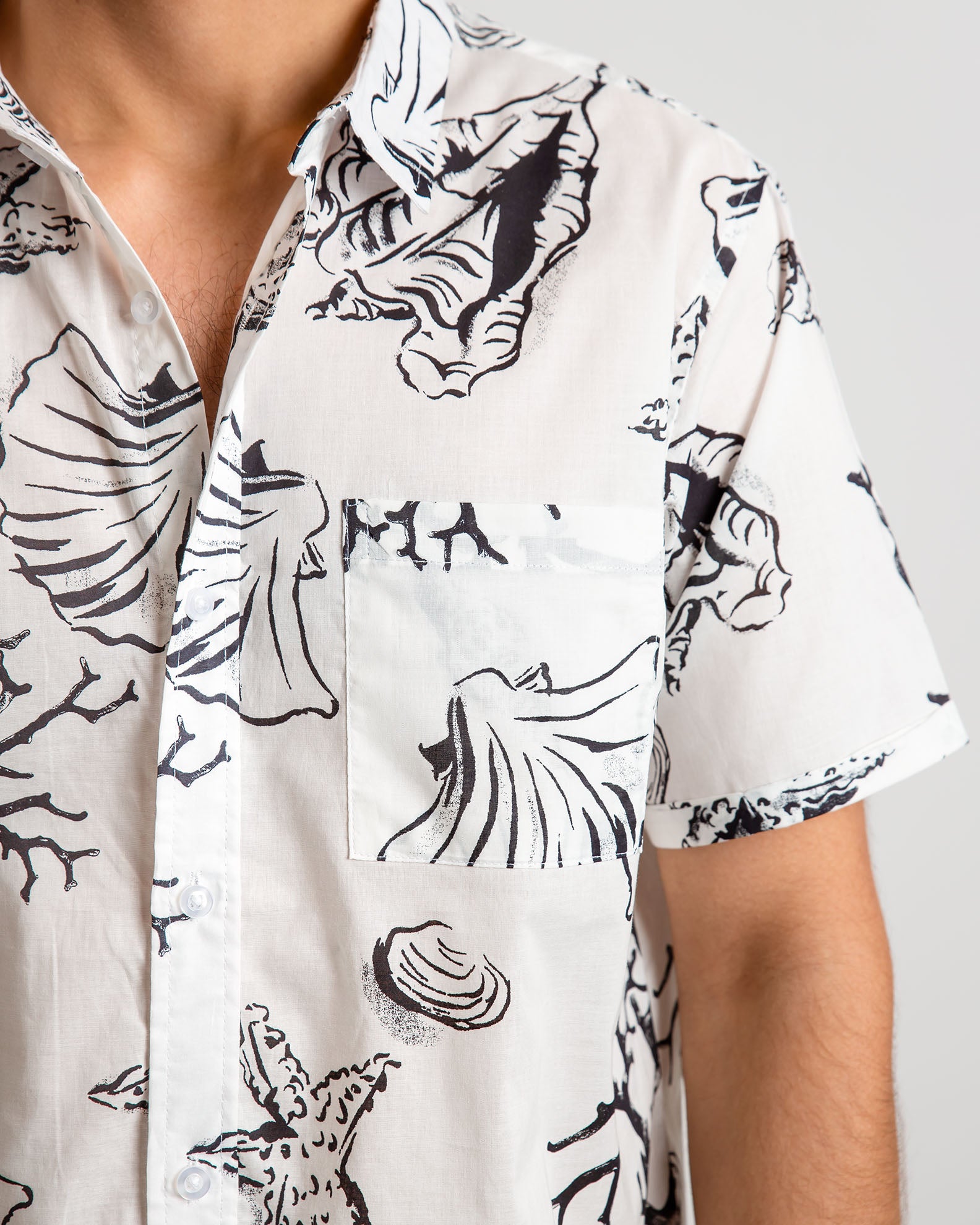 Men's Printed Short Sleeve Shirt 'Lampis'-COMB.3