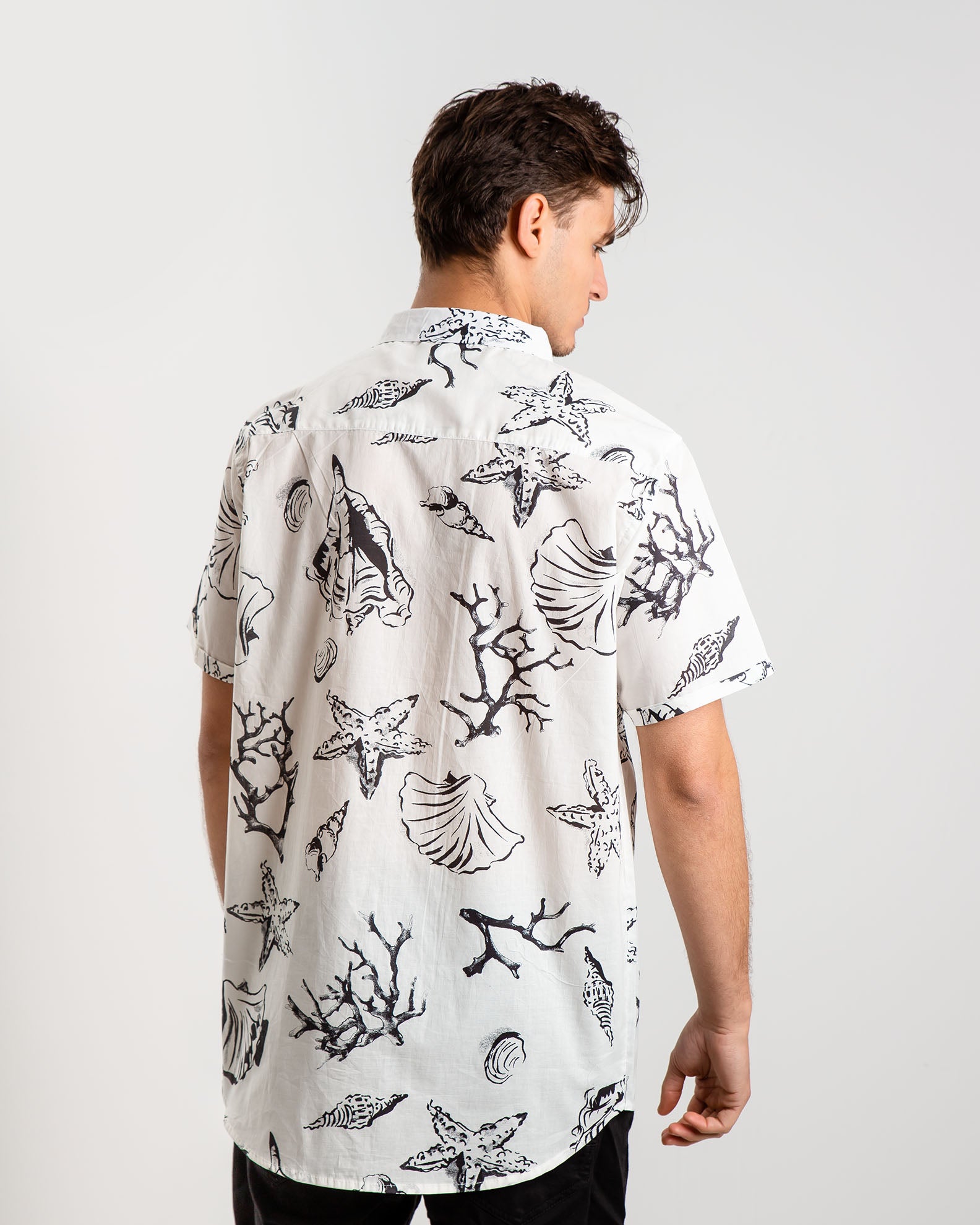 Men's Printed Short Sleeve Shirt 'Lampis'-COMB.3