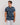 Men's short-sleeved shirt with 'Palms' print-BLUE NAVY