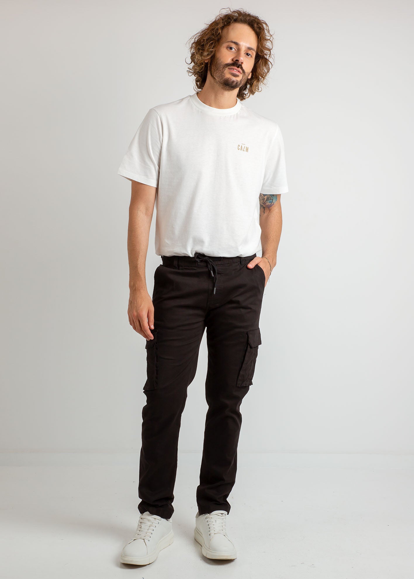 Ανδρικό παντελόνι cargo 'Prato'-BLACK