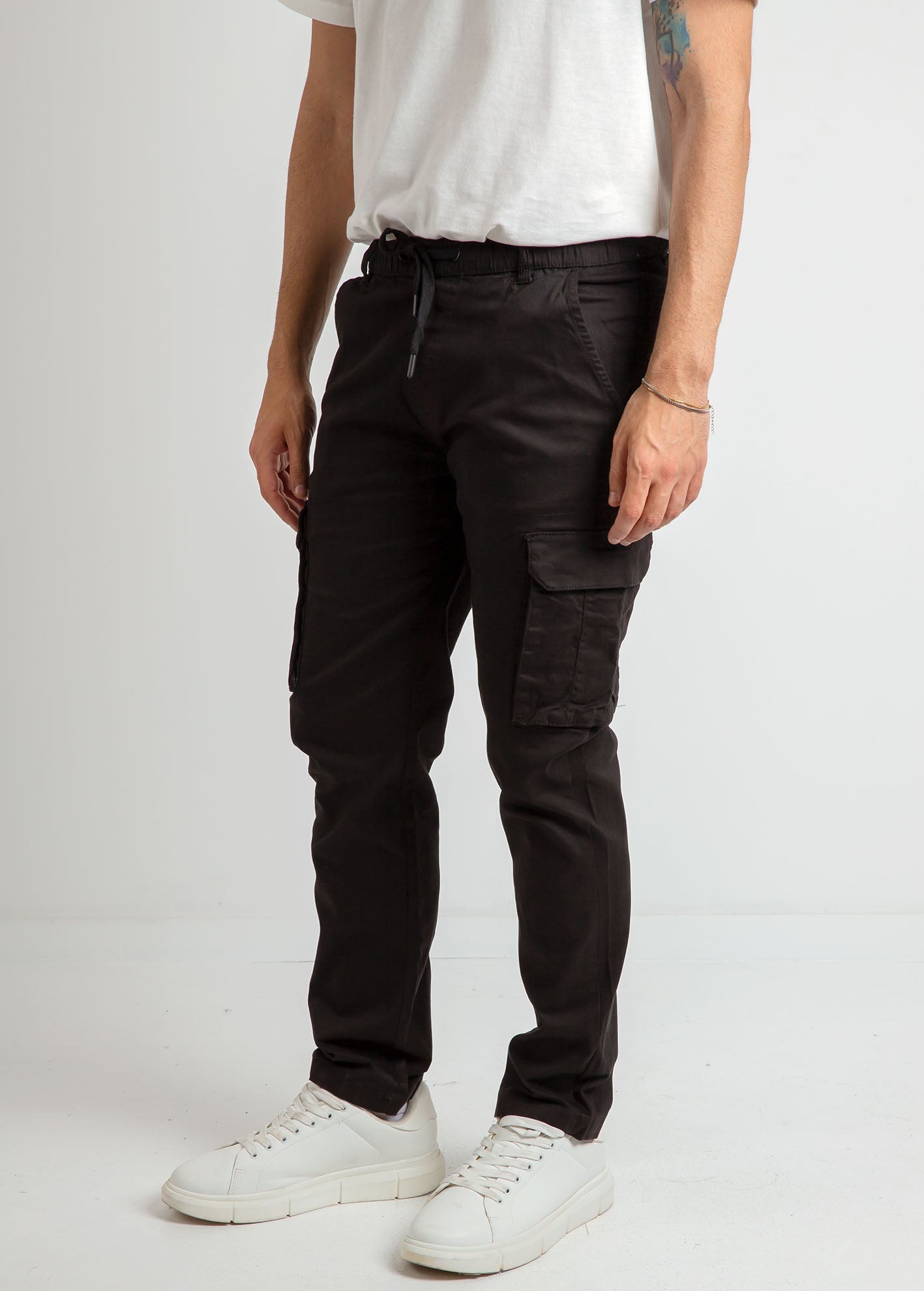 Ανδρικό παντελόνι cargo 'Prato'-BLACK
