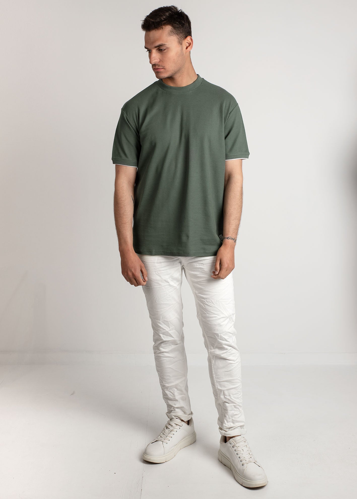 Ανδρική πικέ μπλούζα 'Fan'-KHAKI
