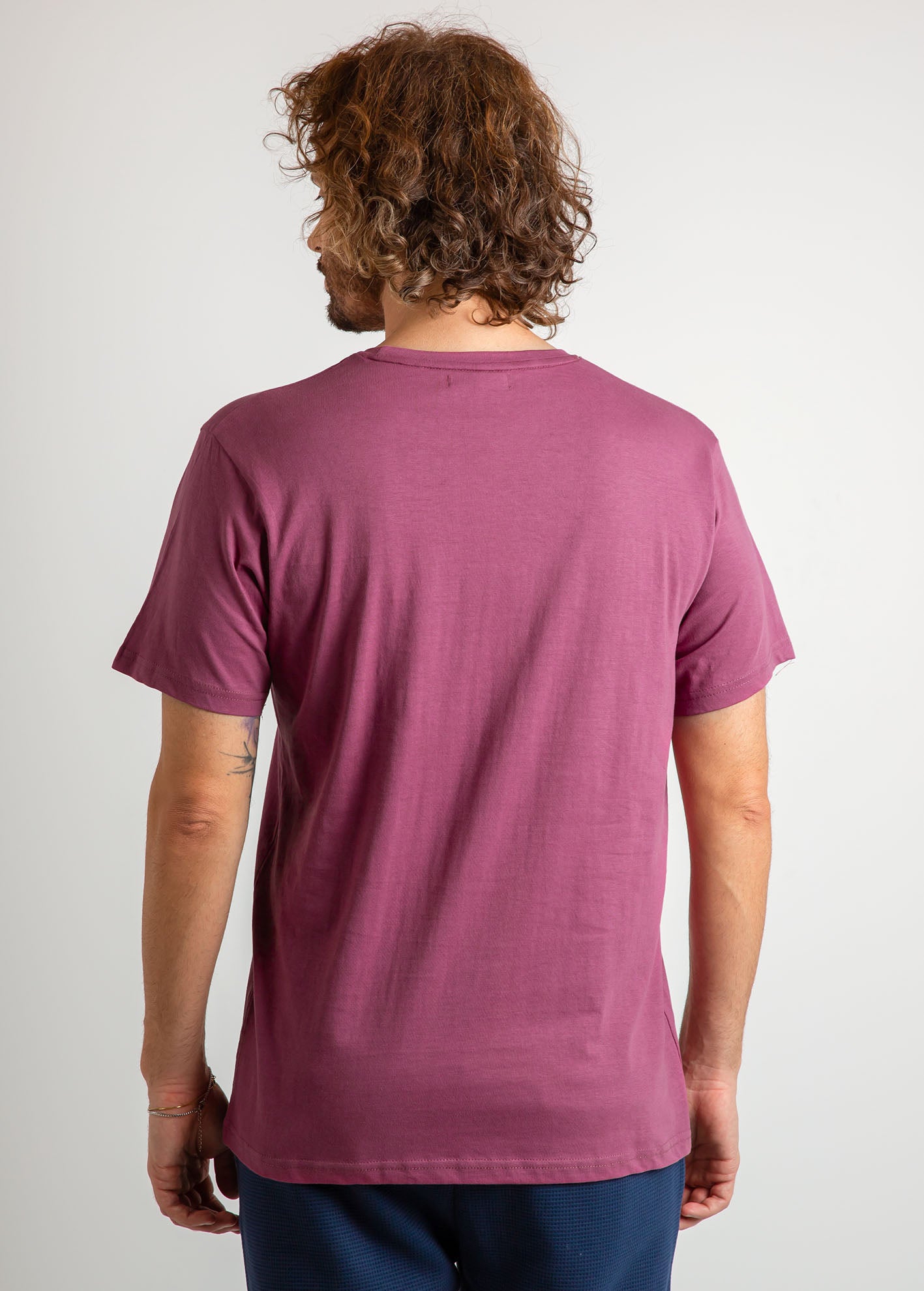 Ανδρική μπλούζα με τύπωμα 'Malibu'-dusty bordeaux