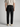 Men's linen trousers with elastic waist 'Wiley'-BLACK