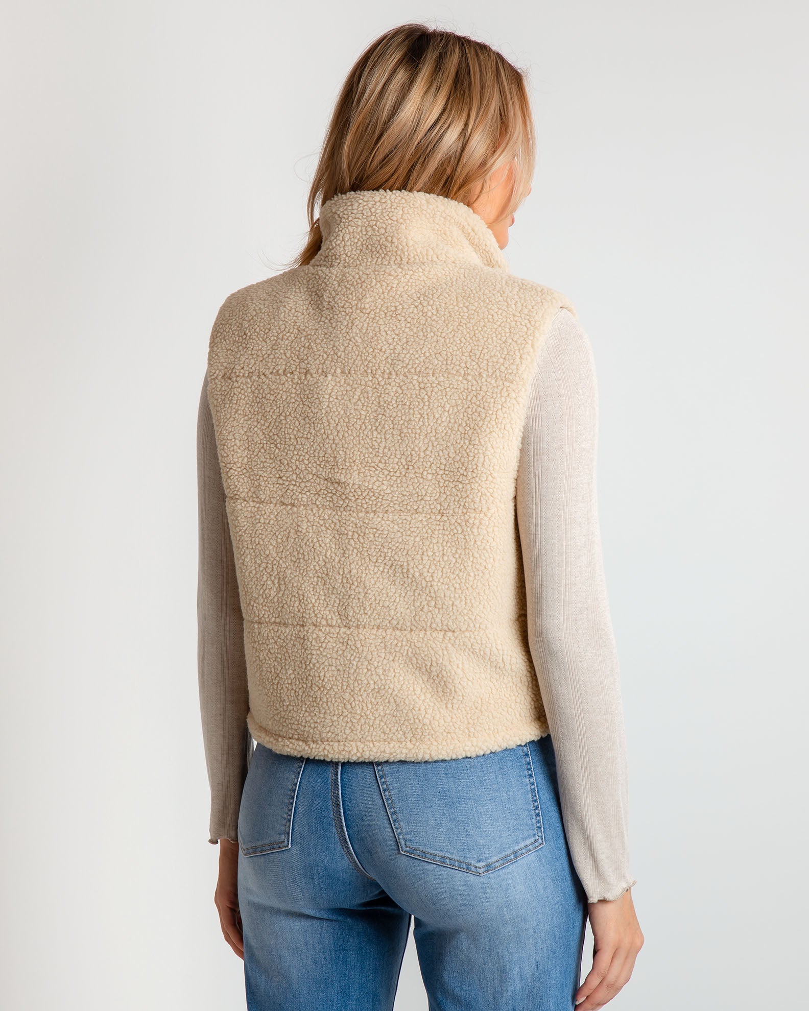 Women's sleeveless sheepskin jacket 'Be44rry'