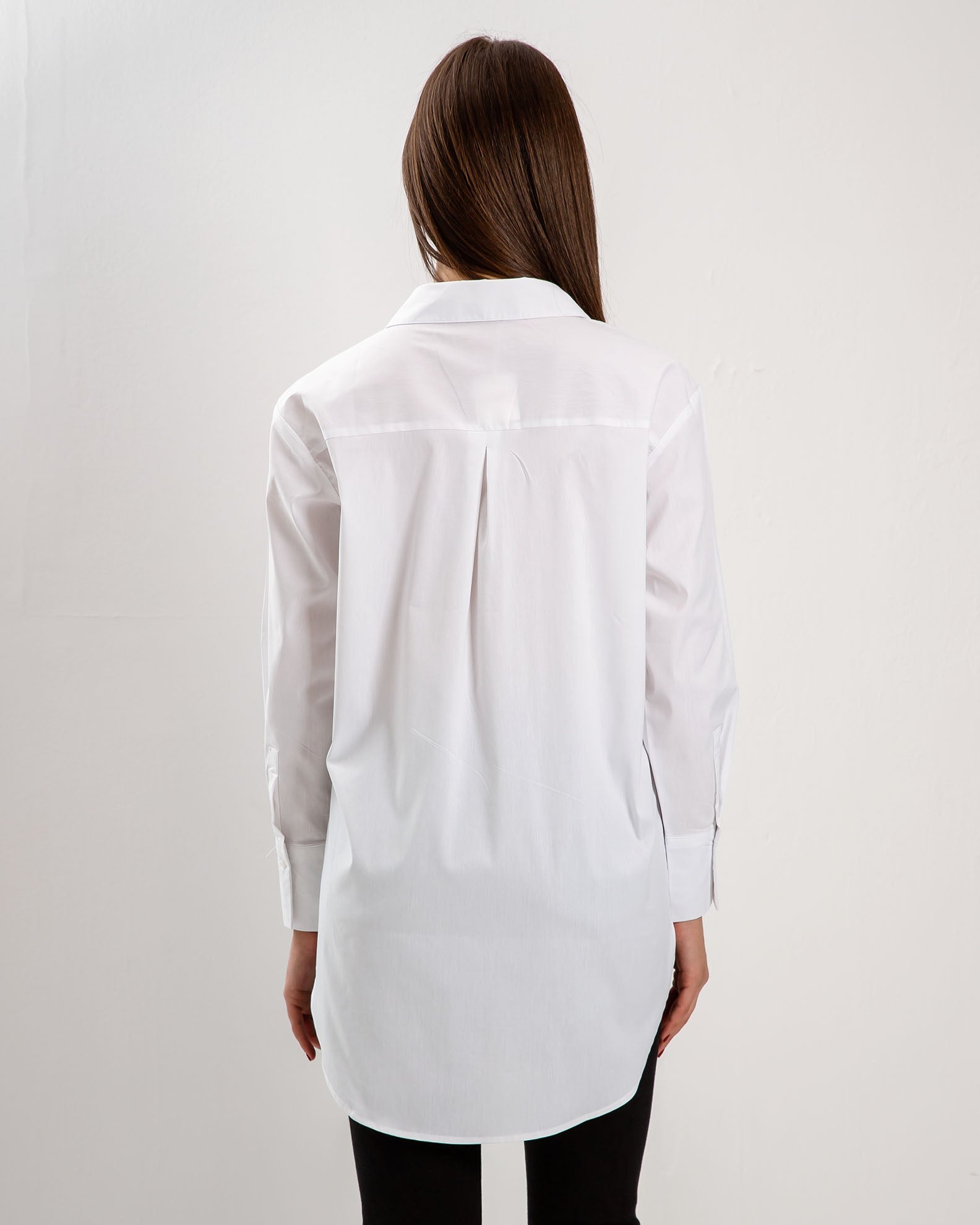 Women's Oversize Shirt 'Li44ne'-white