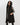Women's Sleeveless Long Vest with Hood 'Ch44arlotte'-black