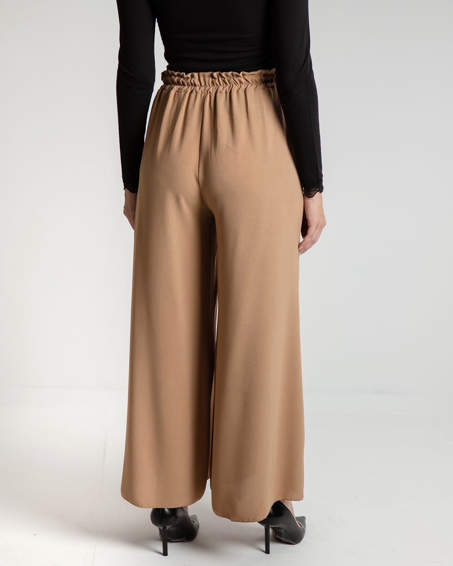 Women's 'Wi44lly' elastic loose trousers-lcamel