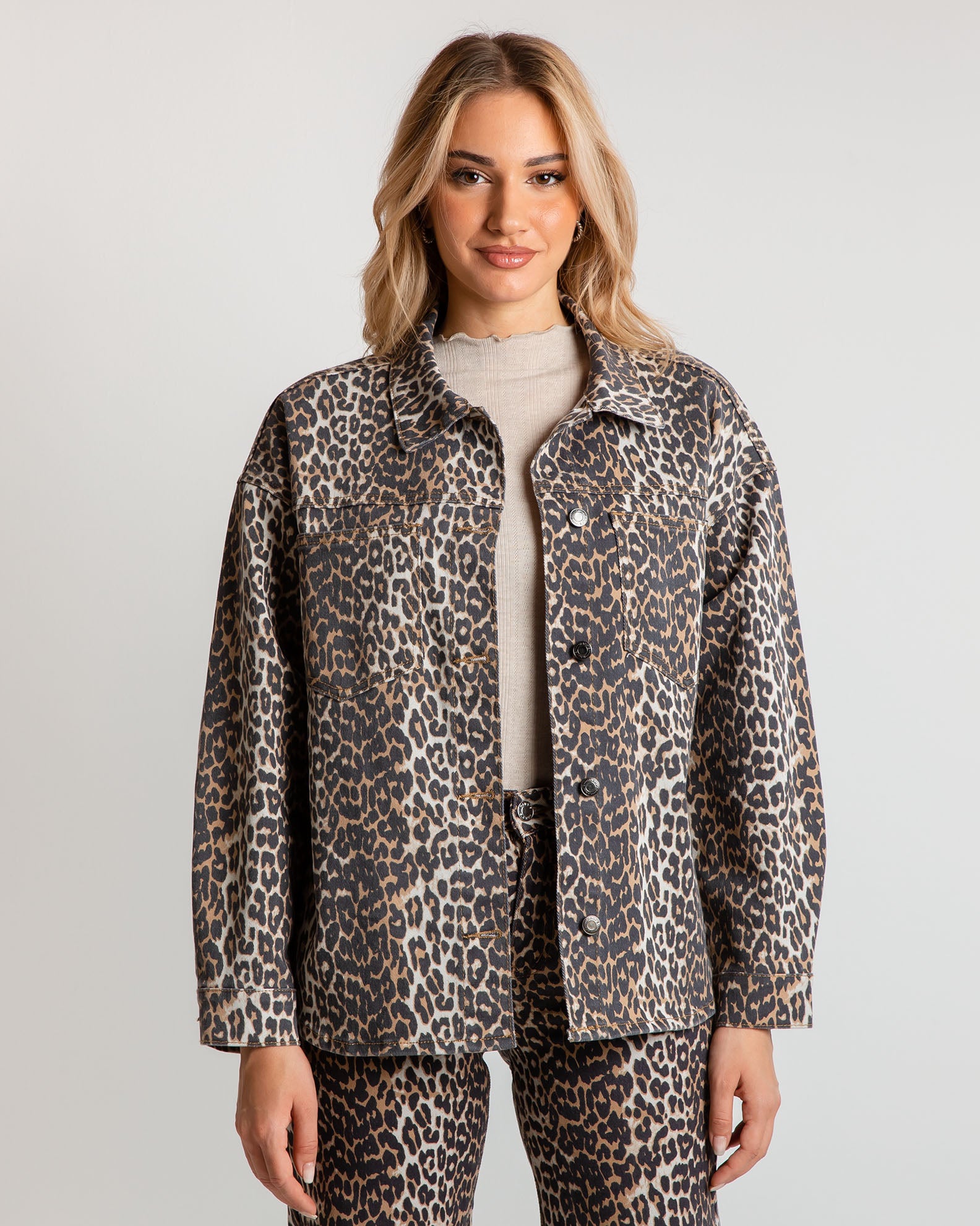 Women's leopard jacket 'Pa44yda'-7671 leo