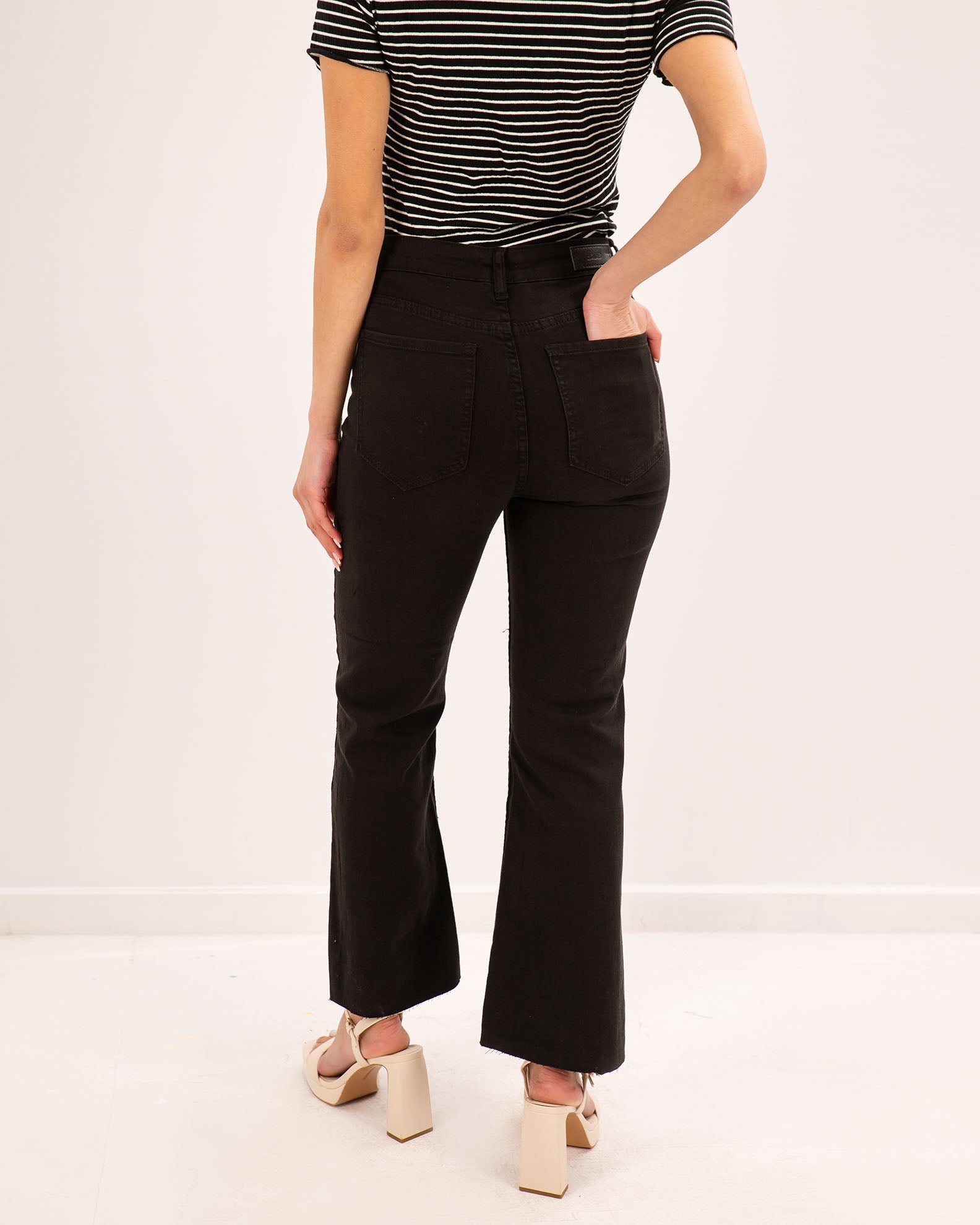 Women's High Waist Denim Pants 'Ne44le'-black