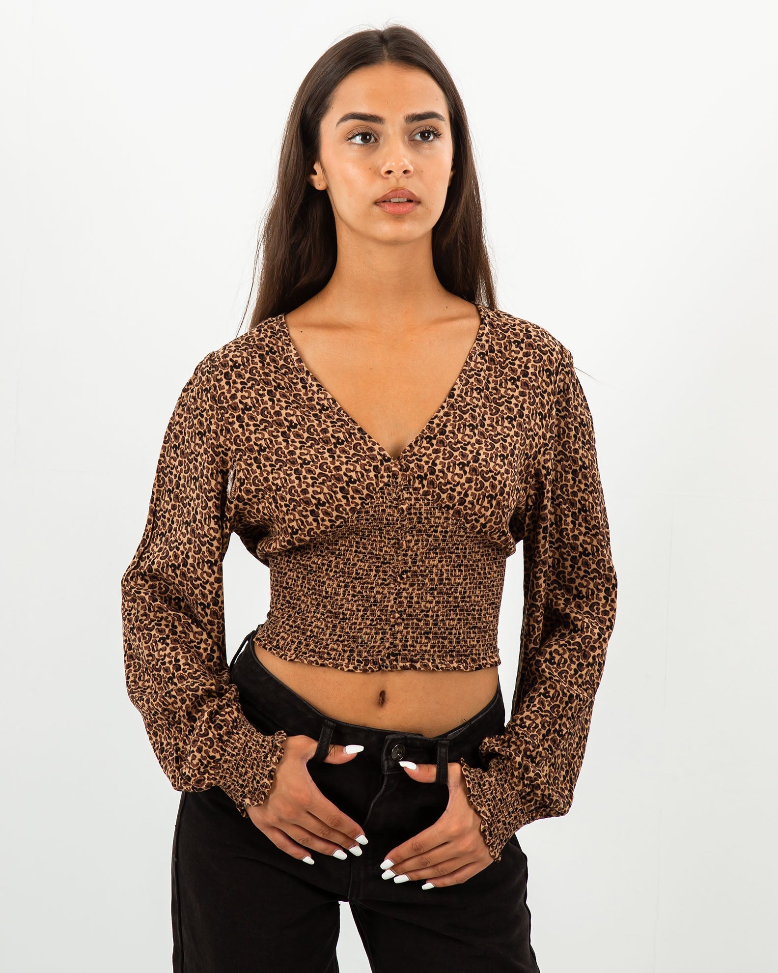 Women's Leopard Blouse 'Laya'-leo