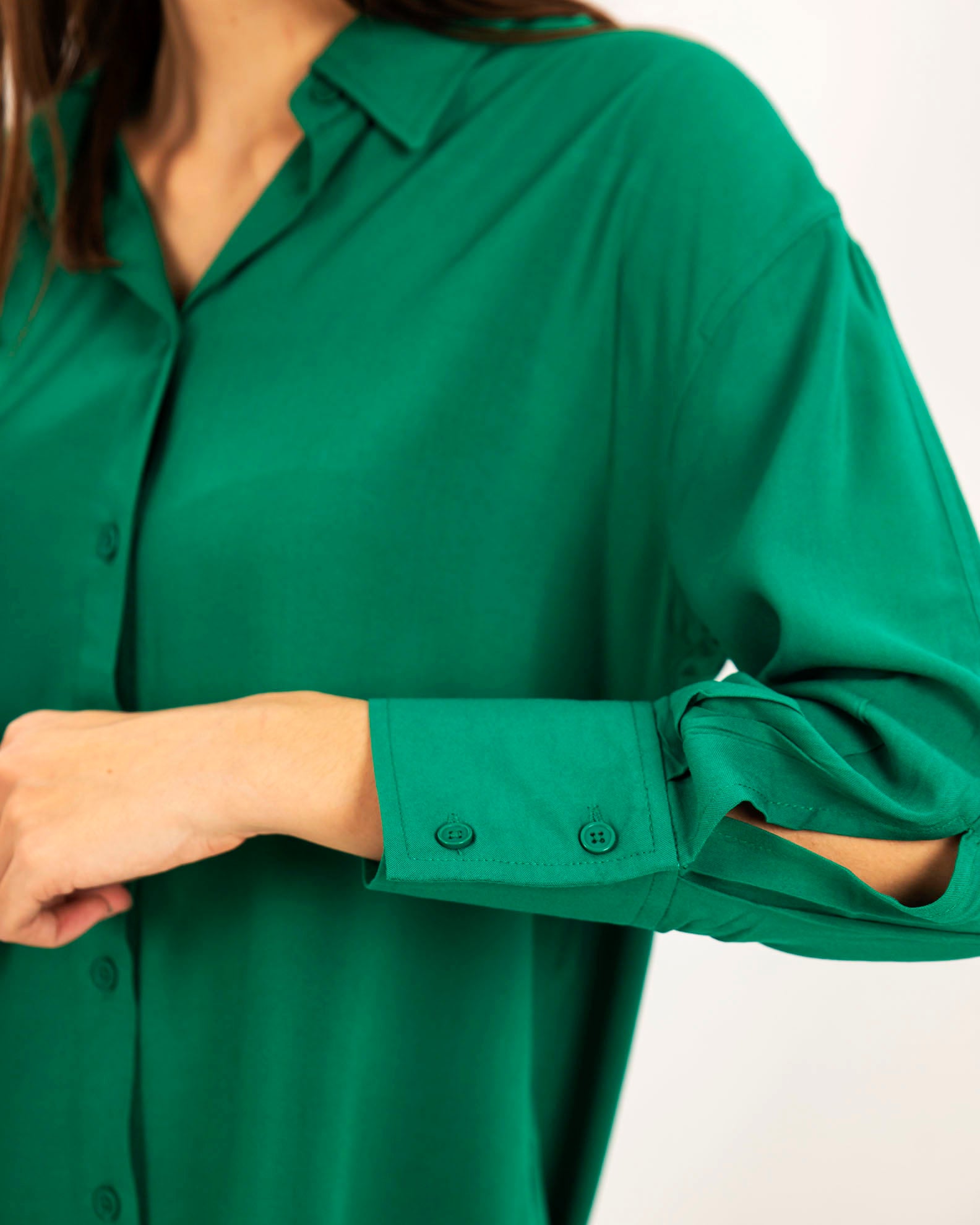 Women's Oversize Shirt 'Margo'-ultramarine green