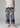 Γυναικεία ελαφριά παντελόνα 3/4 εμπριμέ 'Ci44ra'-navy flower