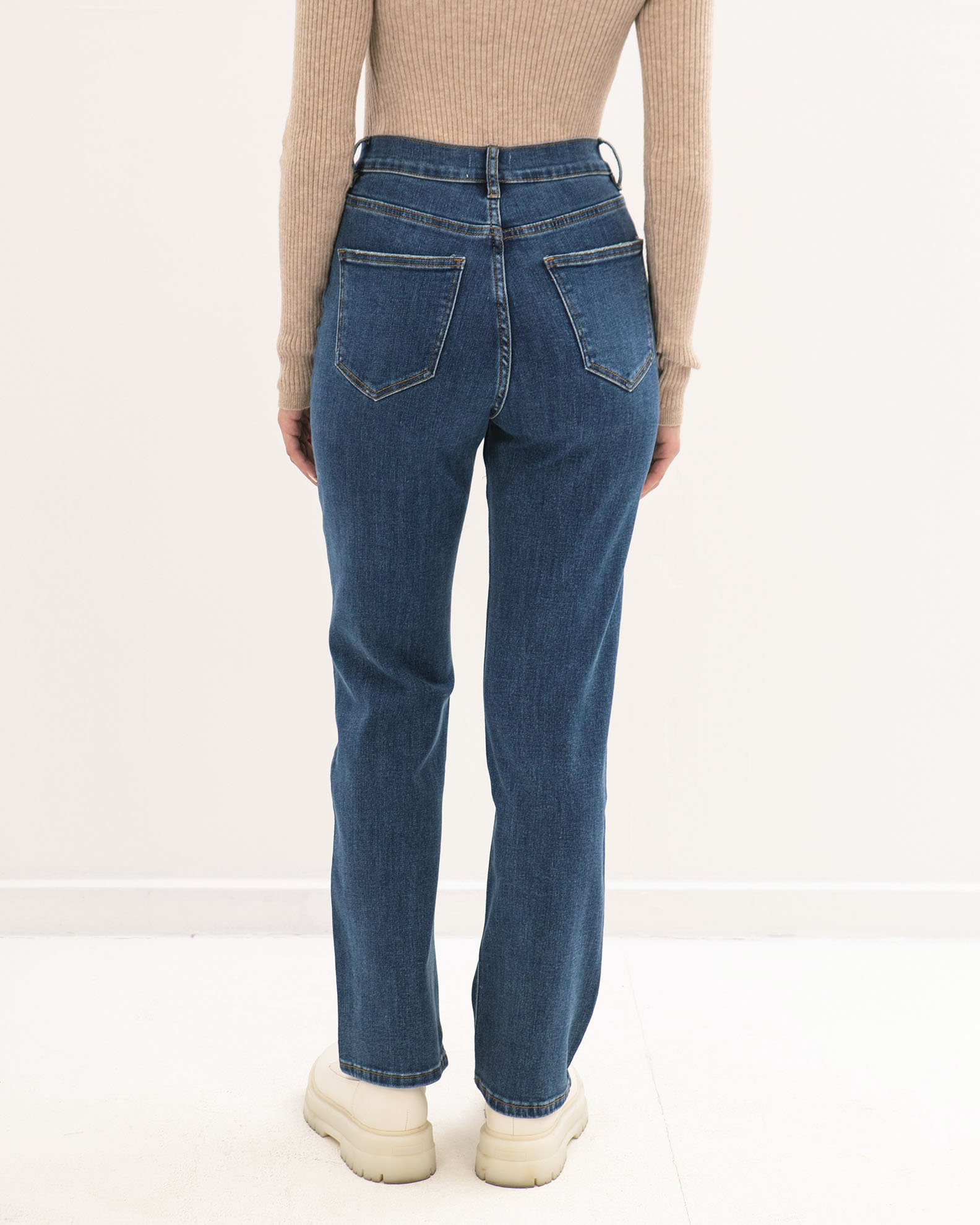 Women's High Waist Denim Pants 'Ta44lea'-dblue