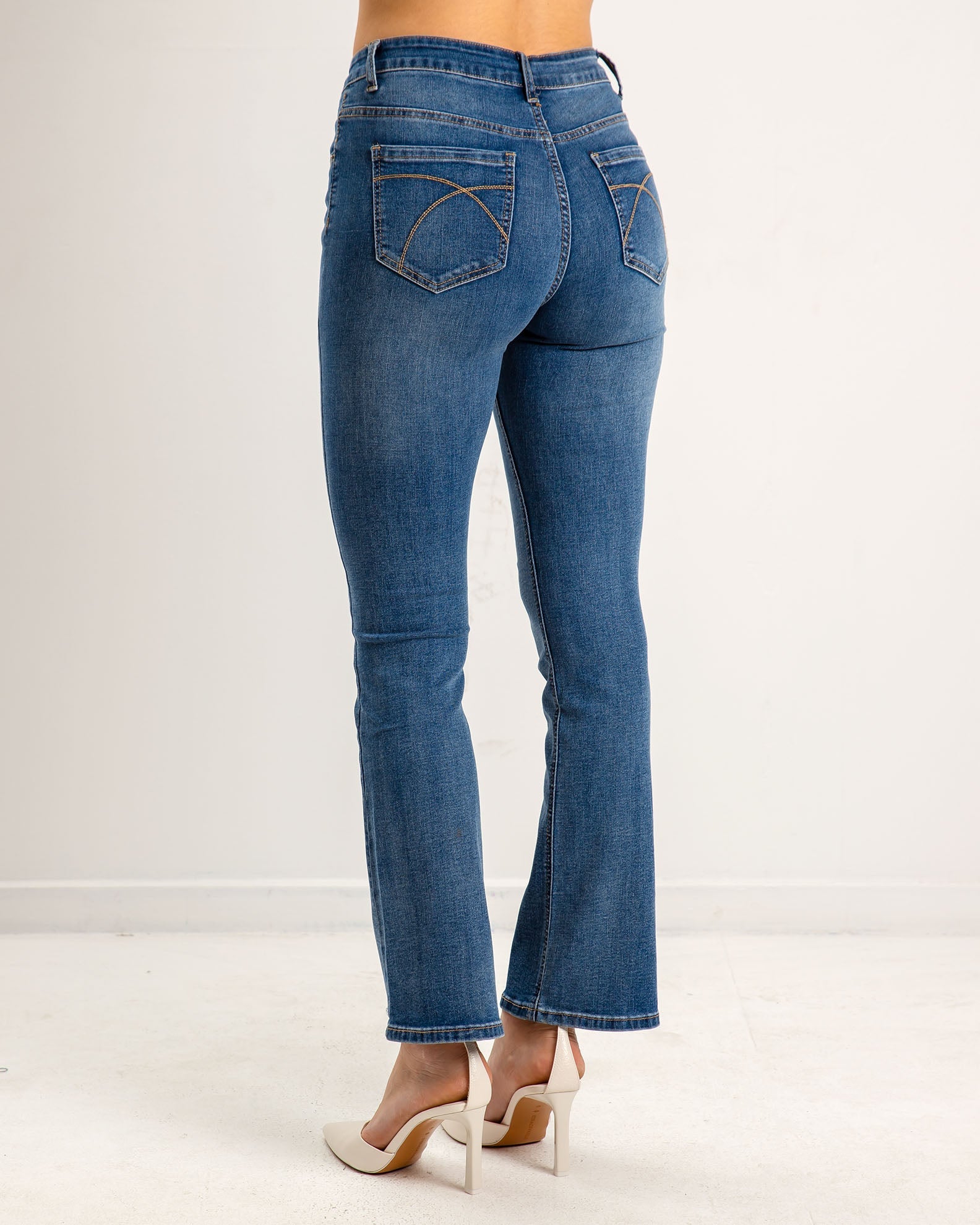 Women's High Waist Denim Pants 'Ca44rina'-blue