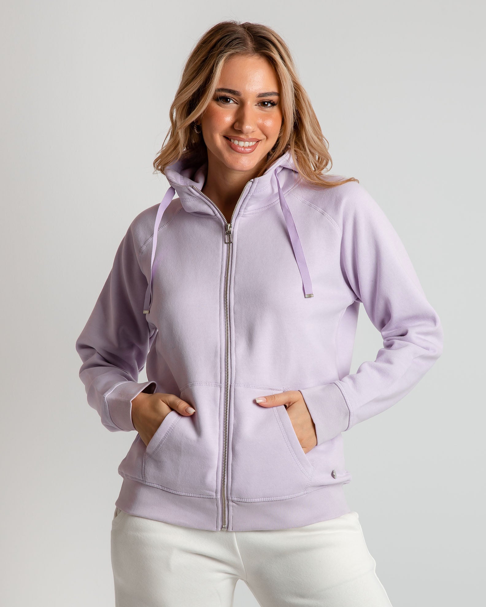 Women's Hooded Sweatshirt 'Maggi'-PURPLE