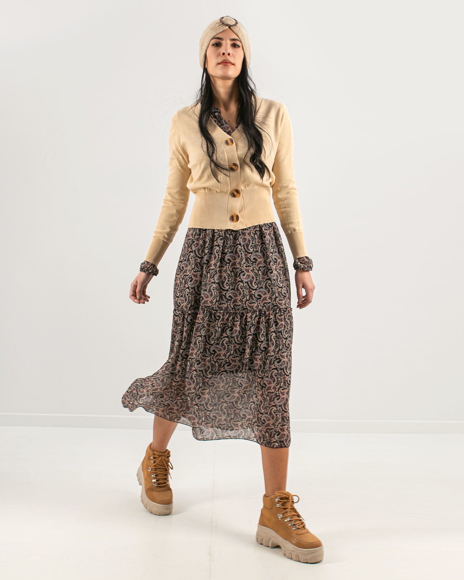 Women's Cardigan 'Anna'-ECRU