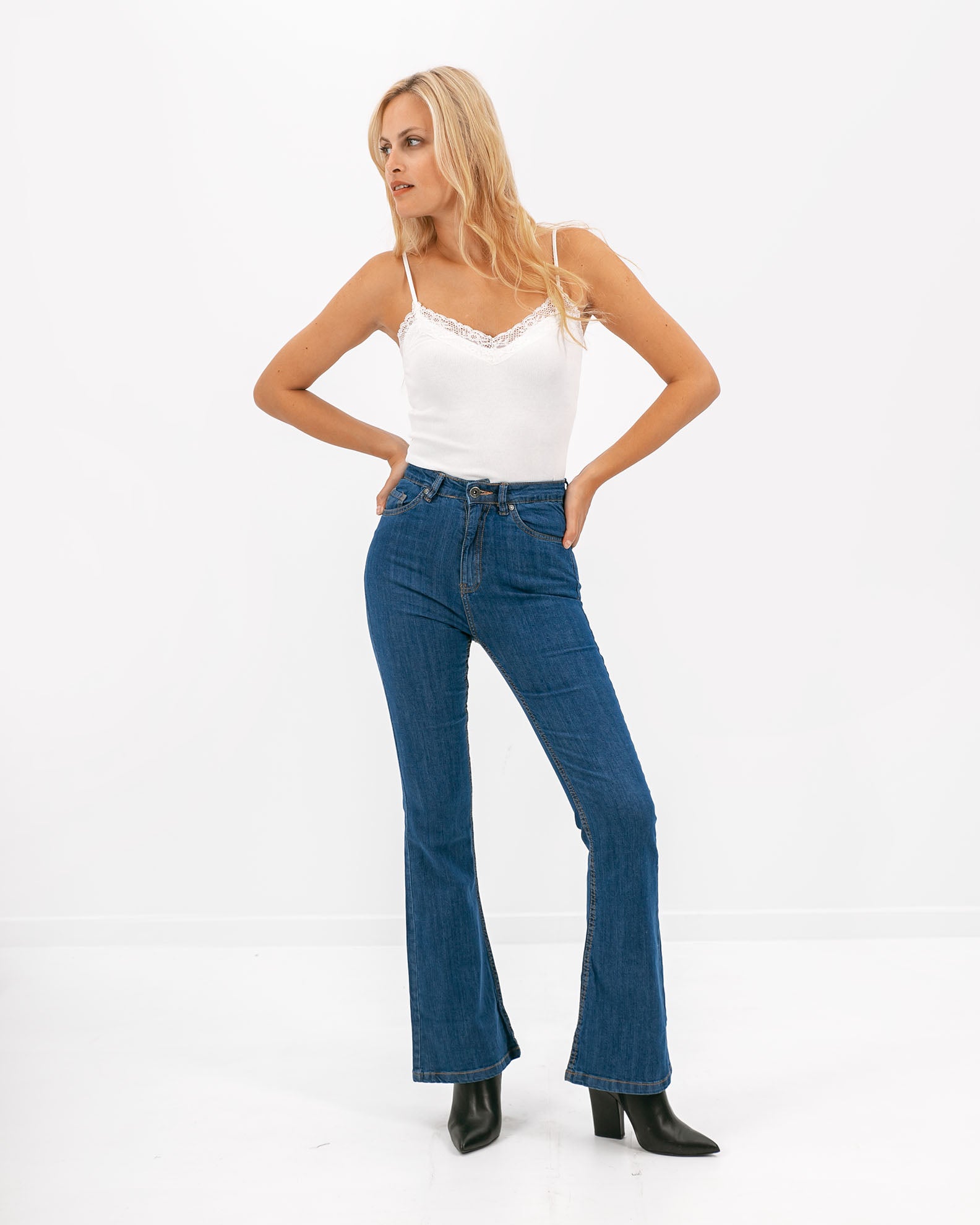 Women's denim pants 'Georgia'-BLUE DENIM