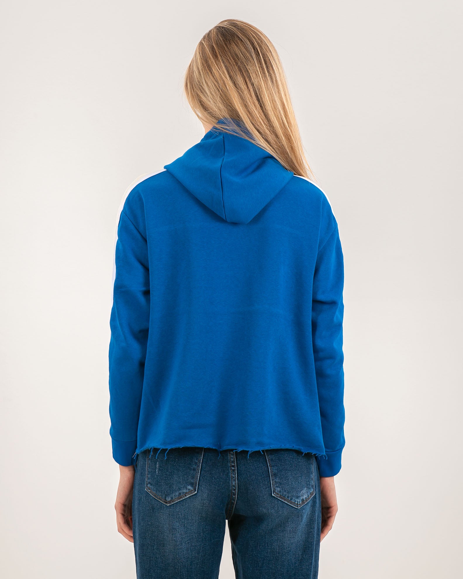 Women's sweatshirt 'Crop -BLUE ROYAL