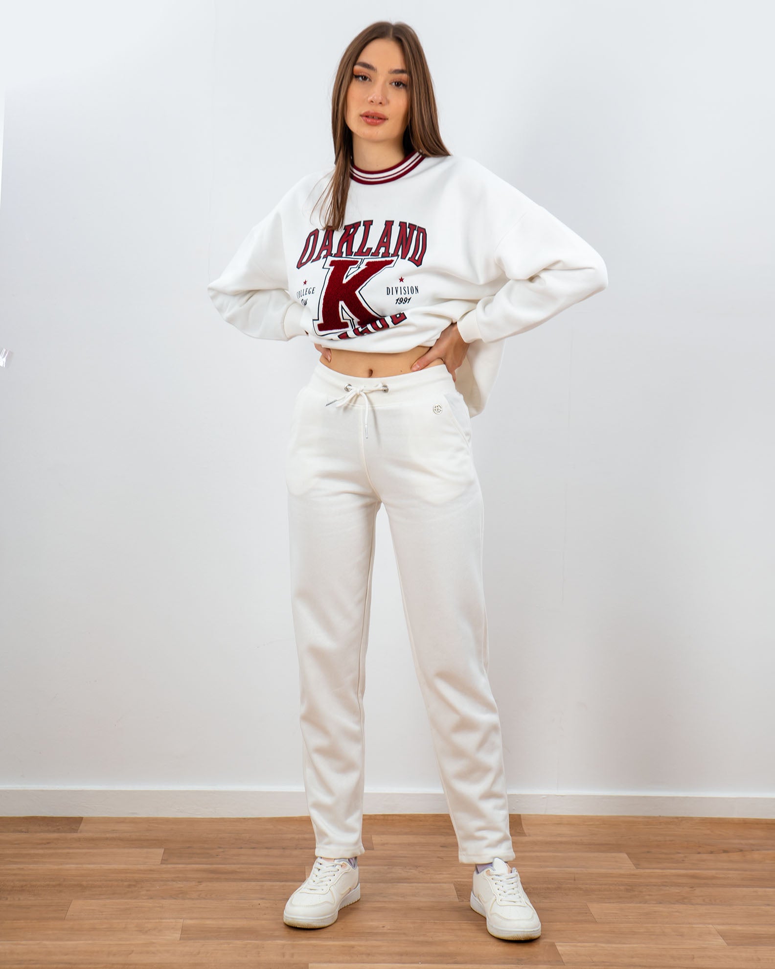 Women's Jogger Pants 'Marianna'-OFFWHITE