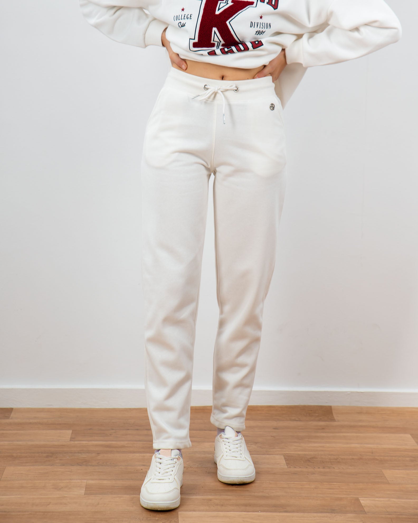 Women's Jogger Pants 'Marianna'-OFFWHITE