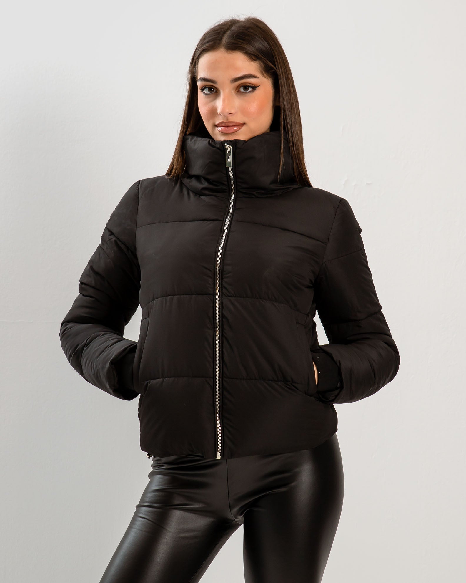 Women's Quilted Jacket 'Sierra'-BLACK