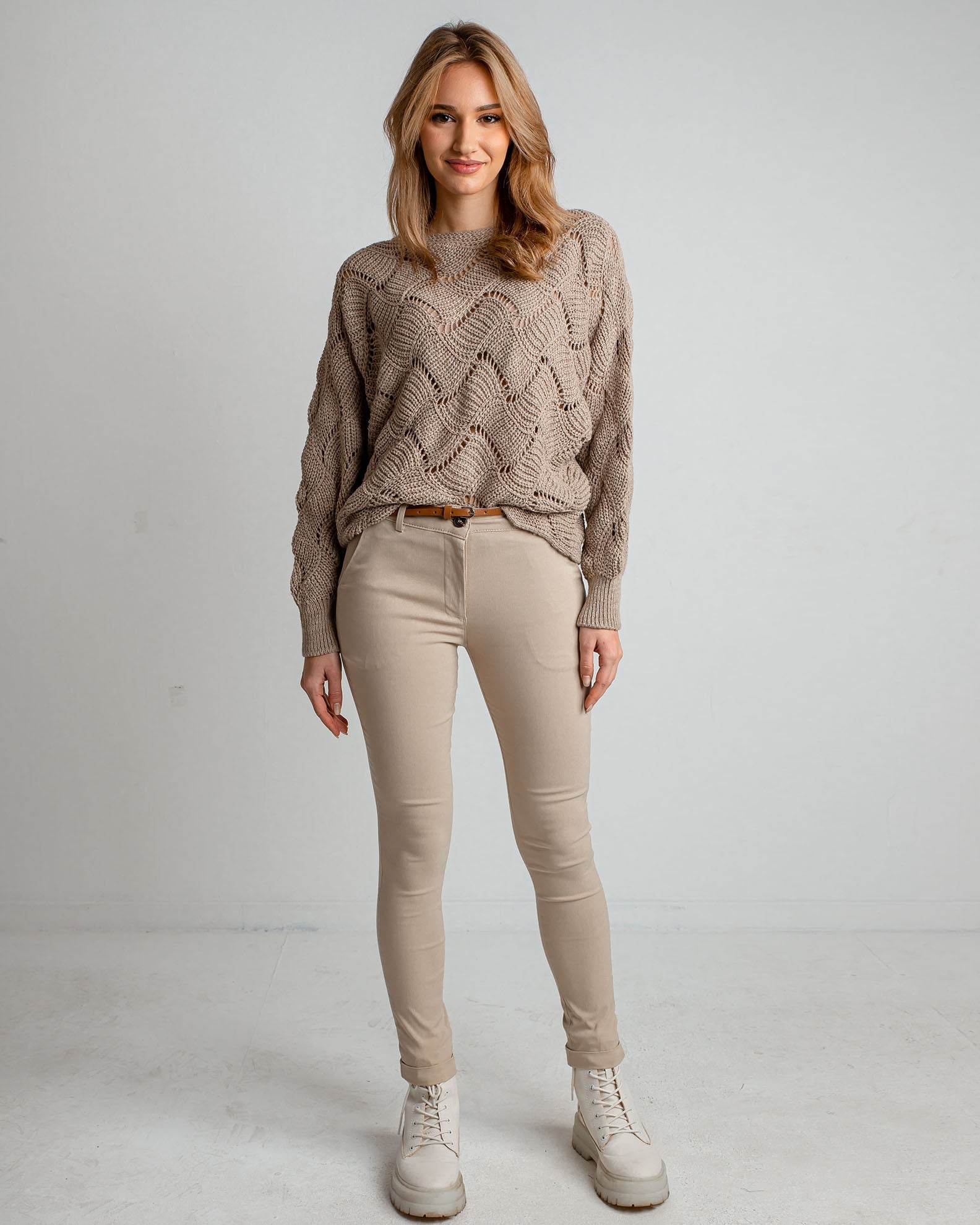 Women's Pants 'Marialena'-BEIGE