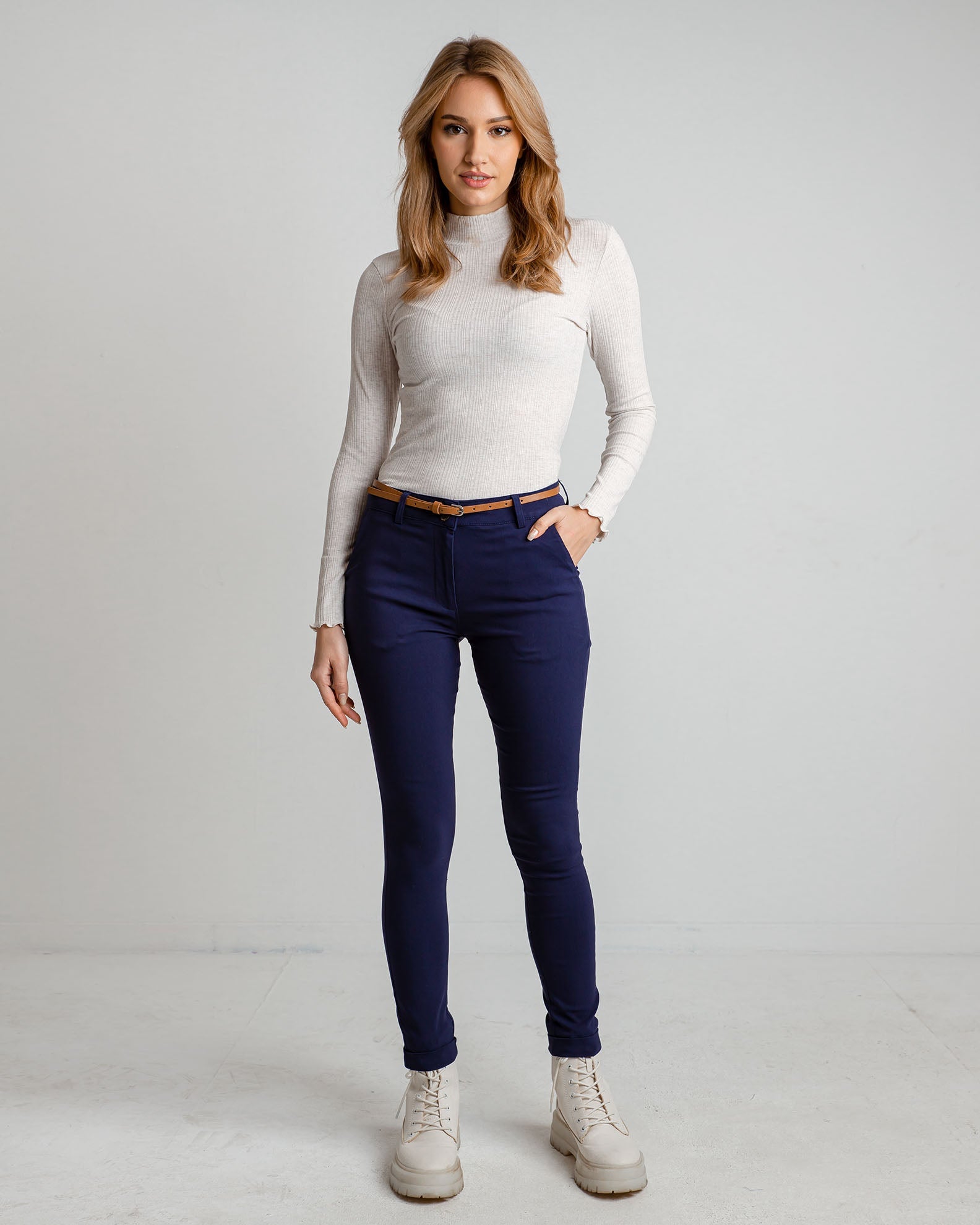 Women's Pants 'Marialena'-NAVY