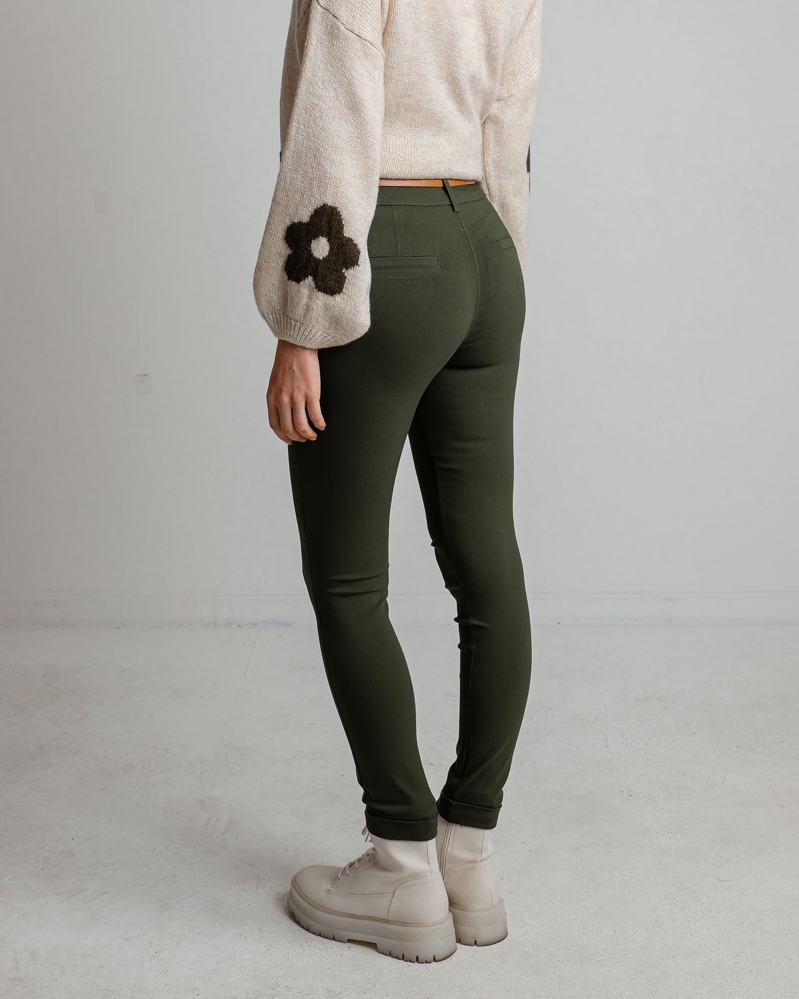 Women's Pants 'Marialena'-KHAKI