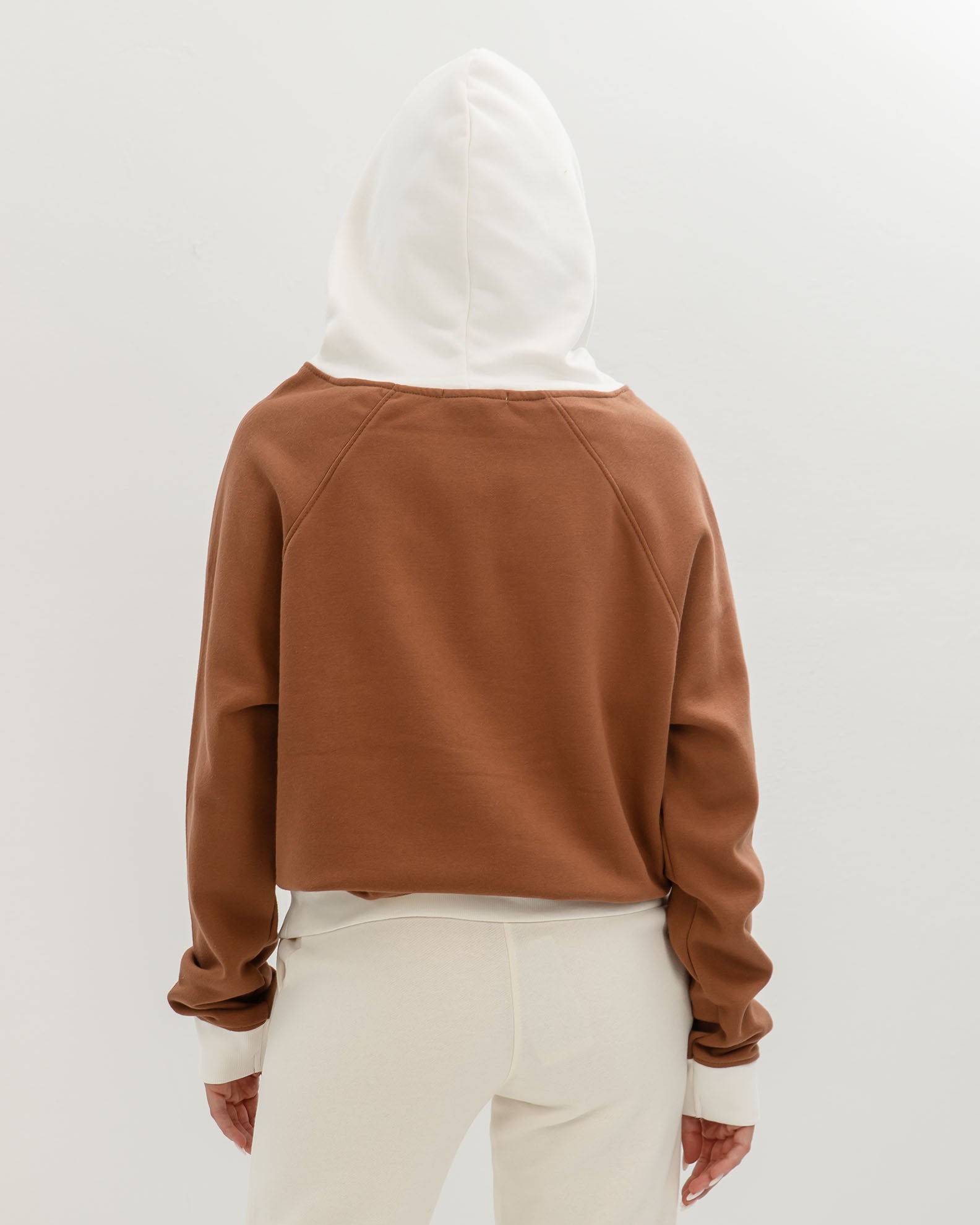 Women's Oversize Hooded Sweatshirt 'Jessica'-CAMEL