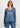Γυναικεία μπλούζα 3/4 με τύπωμα 'You'-BLUE DENIM