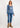Γυναικεία μπλούζα 3/4 με τύπωμα 'You'-BLUE DENIM