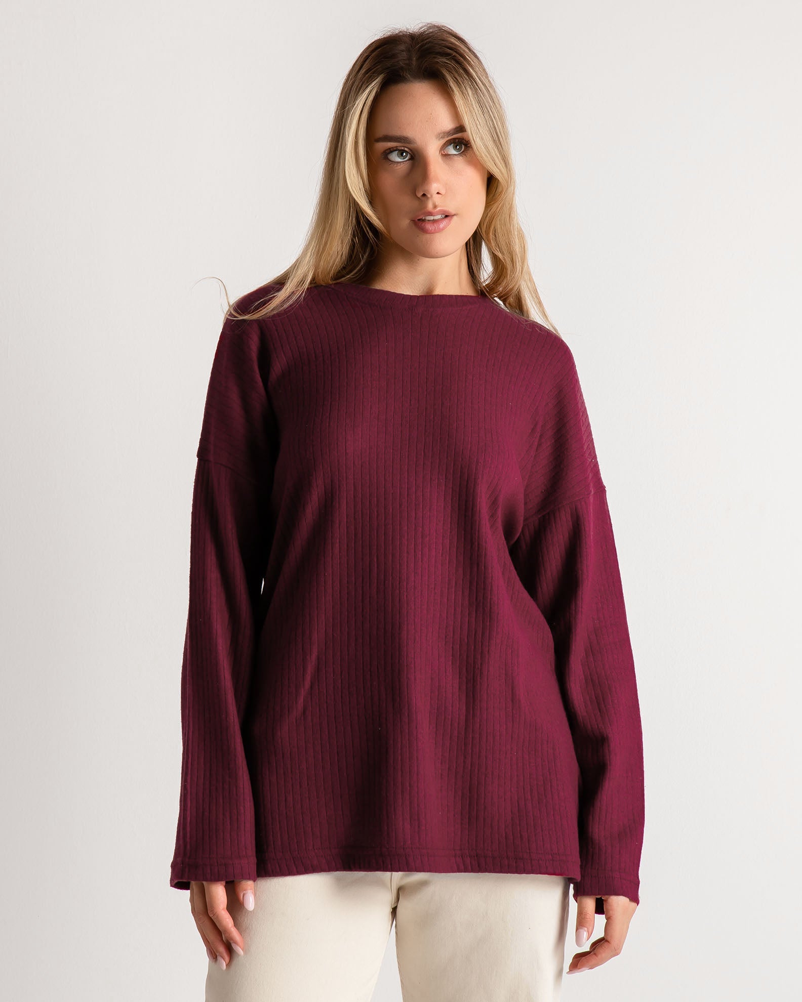 Women's blouse rip-BORDEAUX